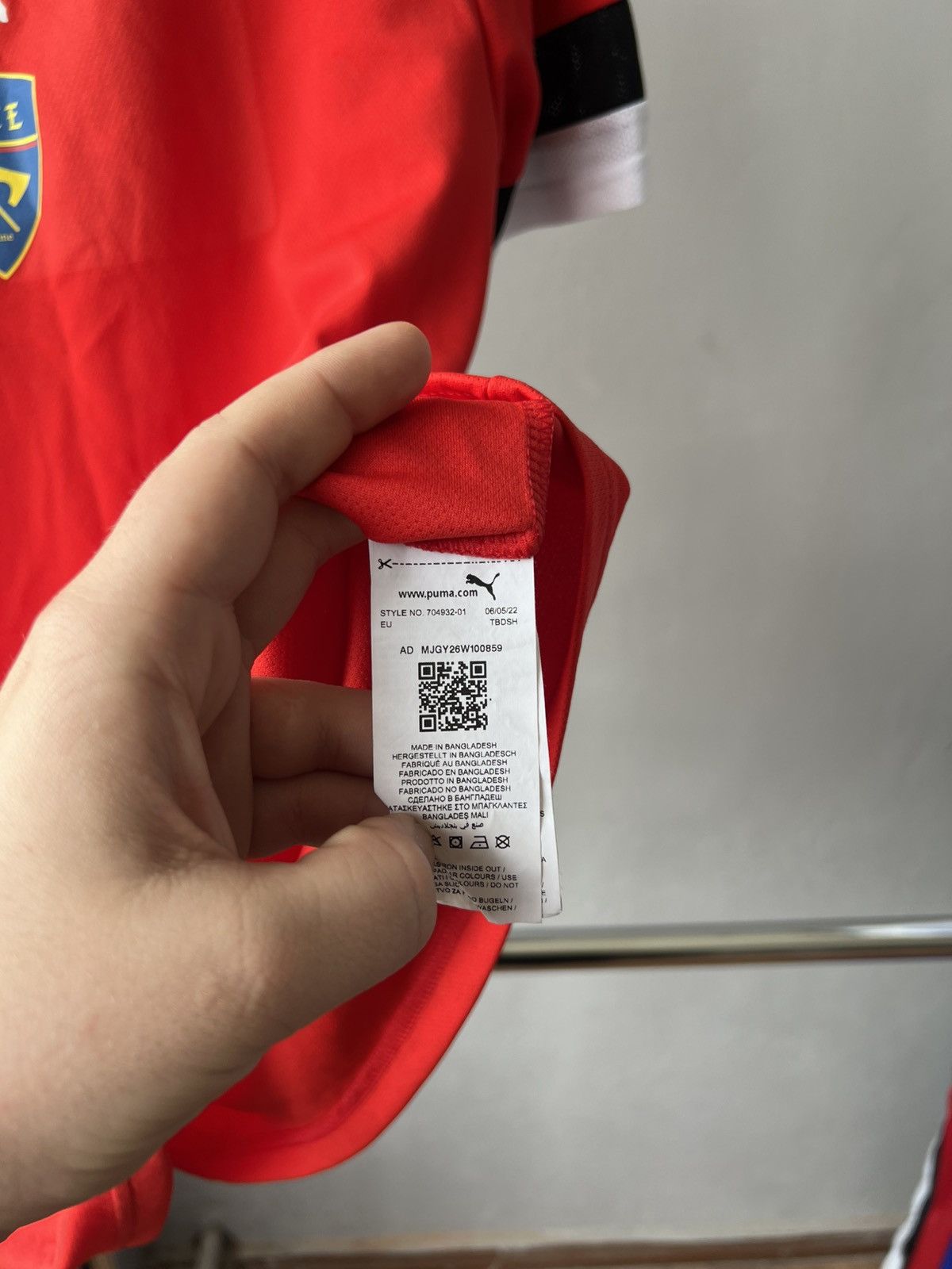 Puma 2022 CS LECCE BIENNE SOCCER JERSEY FOOTBALL SHIRT RED Size US L / EU 52-54 / 3 - 9 Thumbnail