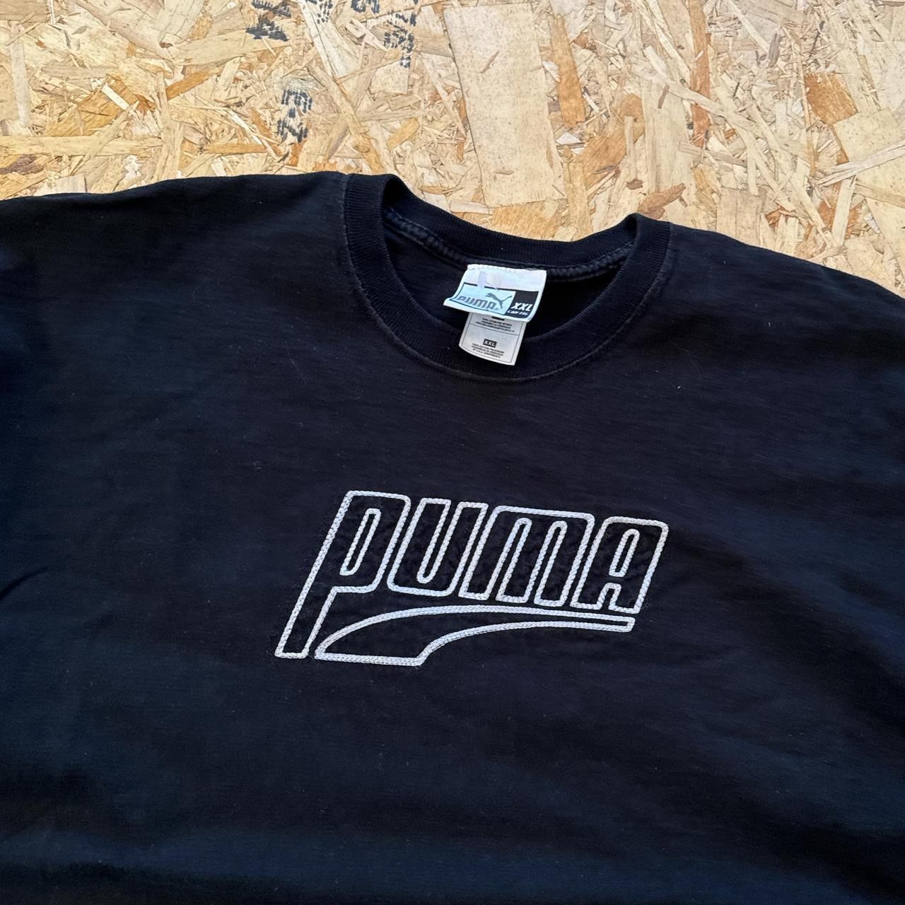 Puma × Vintage Vintage 90s Puma Embroidered T Shirt Size US XXL / EU 58 / 5 - 3 Thumbnail
