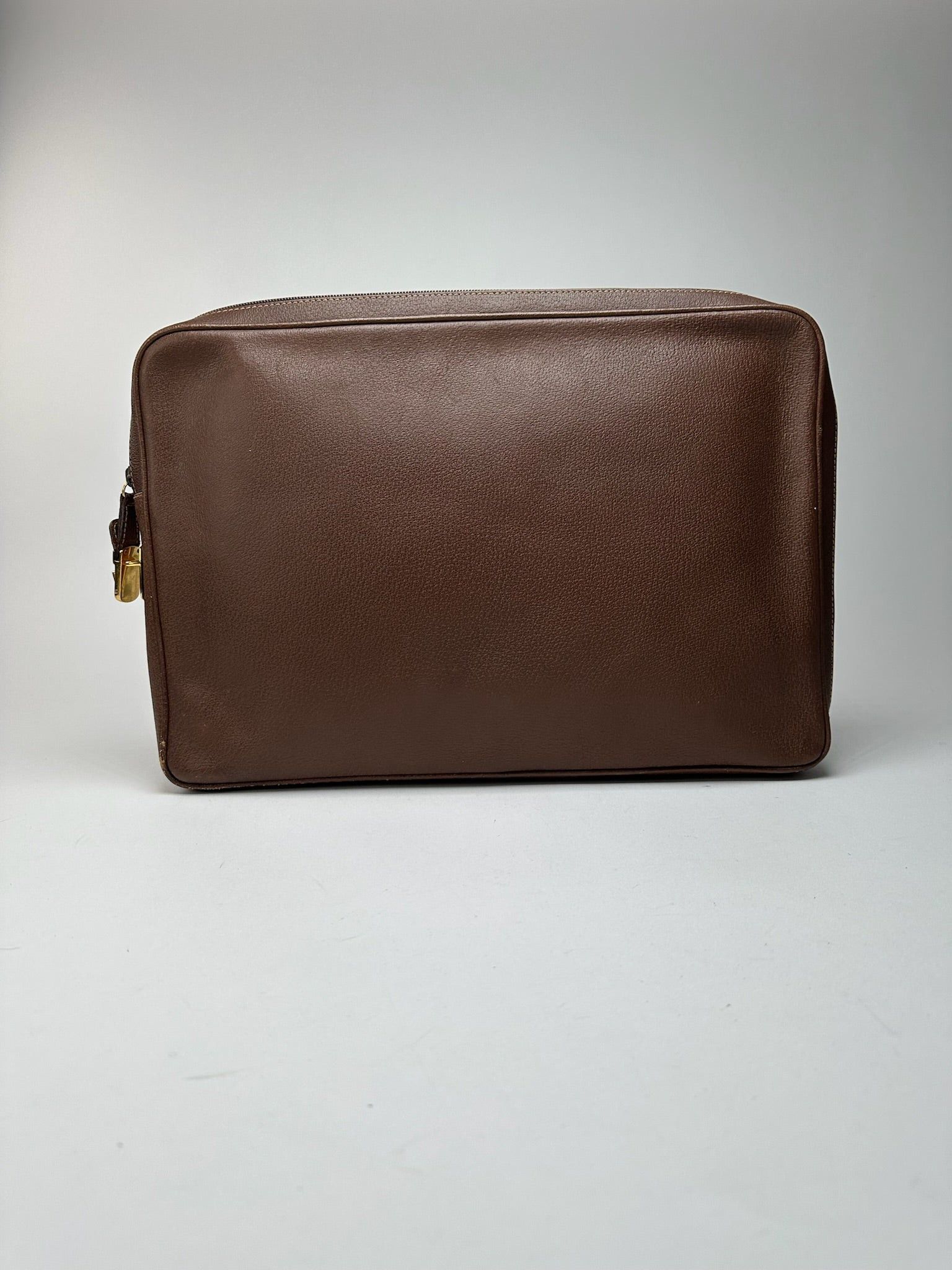 Gucci Vintage Leather Clutch Brown Size ONE SIZE - 1 Thumbnail