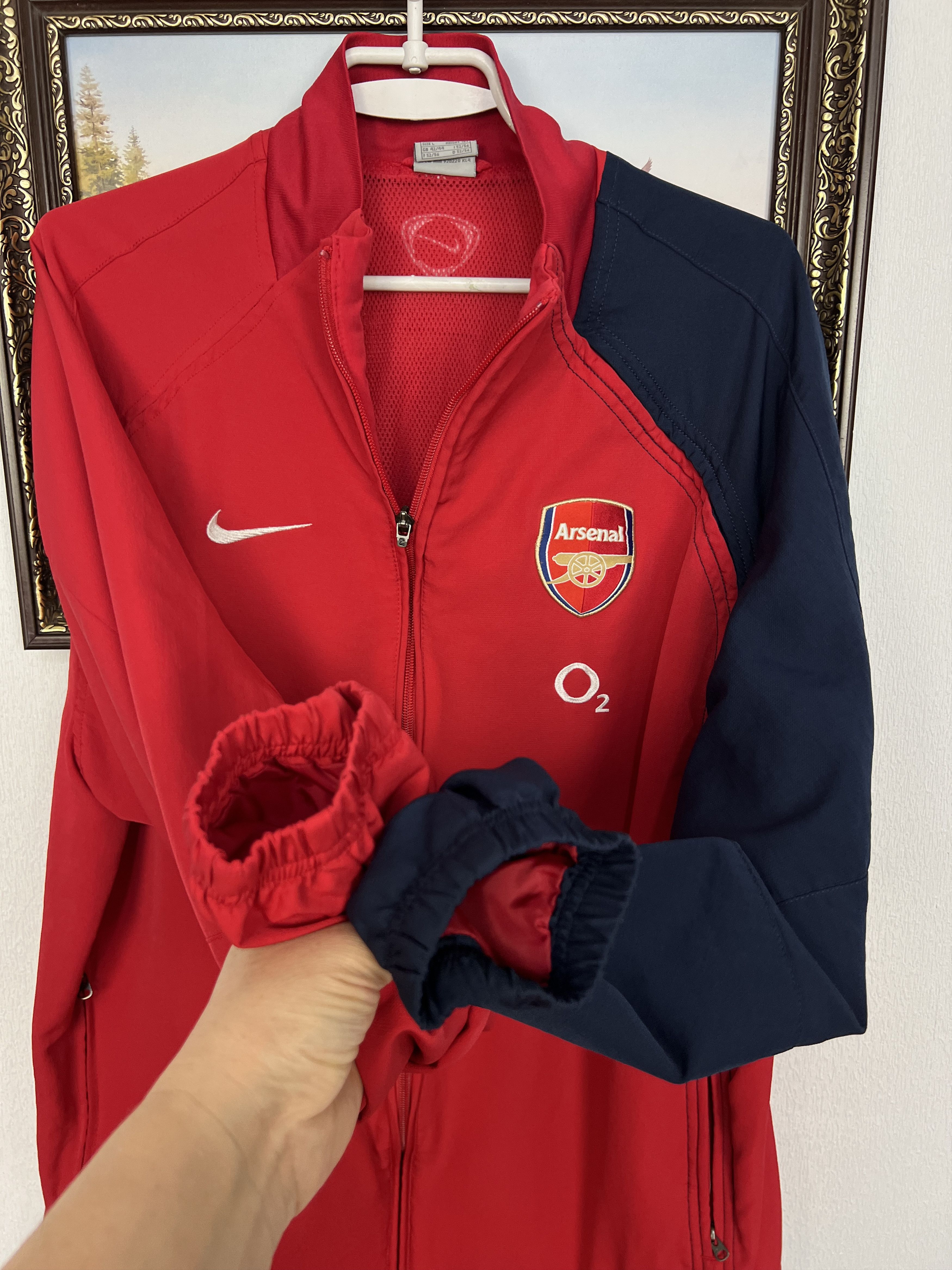 Nike Vintage 2000's Arsenal Jacket Soccer Track Top Gunners Rare Size US L / EU 52-54 / 3 - 5 Thumbnail
