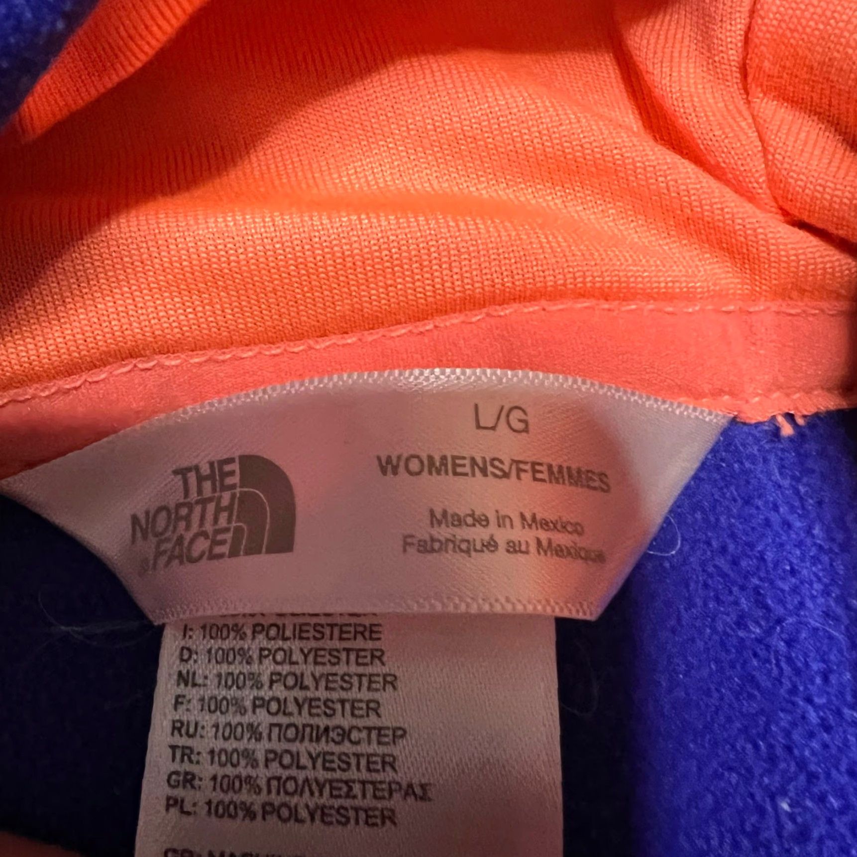 The North Face The North Face Hoodie Womens Large Purple Full Zip Sweatshirt Size L / US 10 / IT 46 - 6 Thumbnail