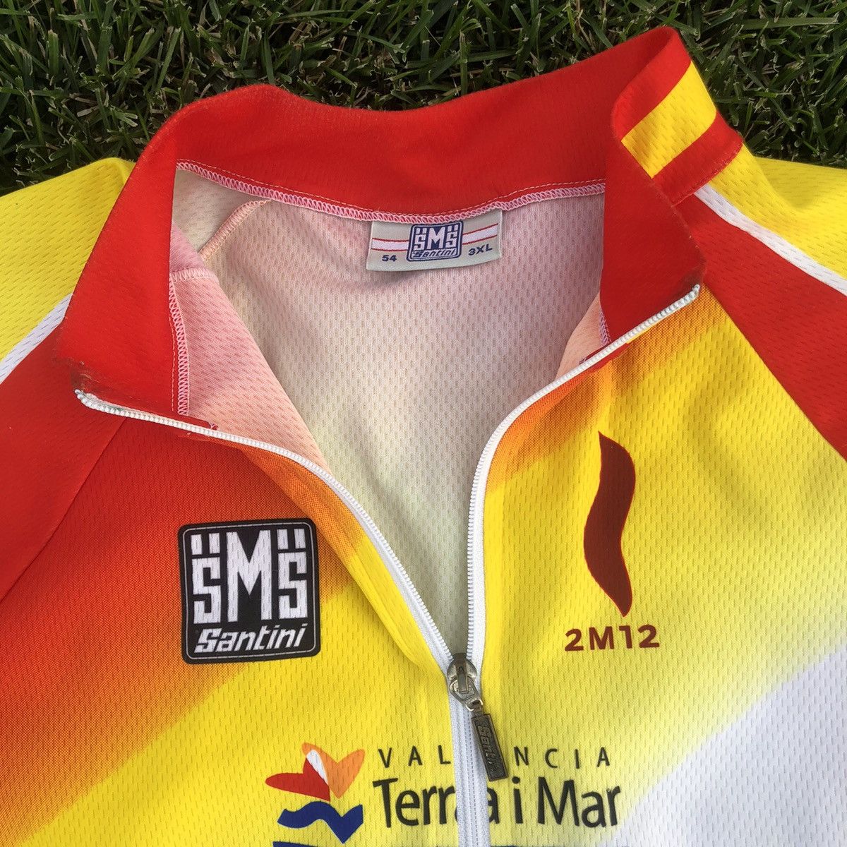 Vintage Spain Valencia Santini Radtrikot Bike Rad Cycling jersey Size US XXL / EU 58 / 5 - 4 Thumbnail