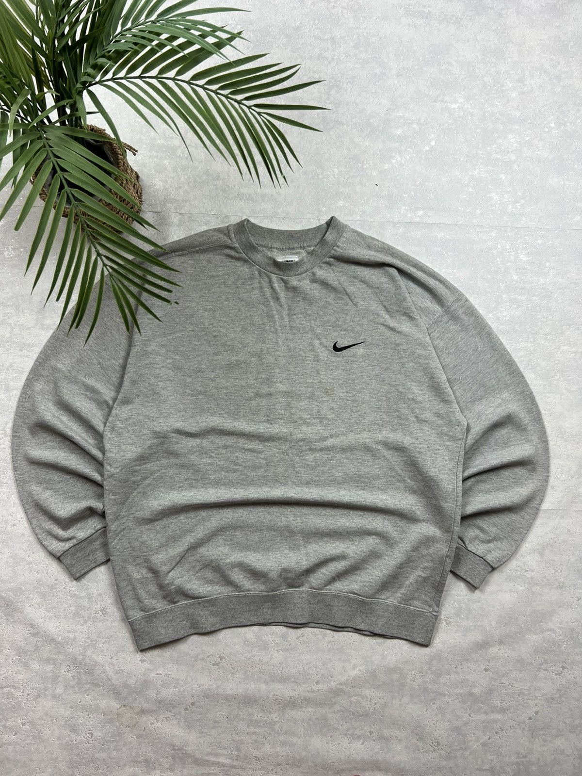 Nike 90s Nike Swoosh Vintage Y2K Oversized Retro Blank Sweatshirt Size US XXL / EU 58 / 5 - 1 Thumbnail