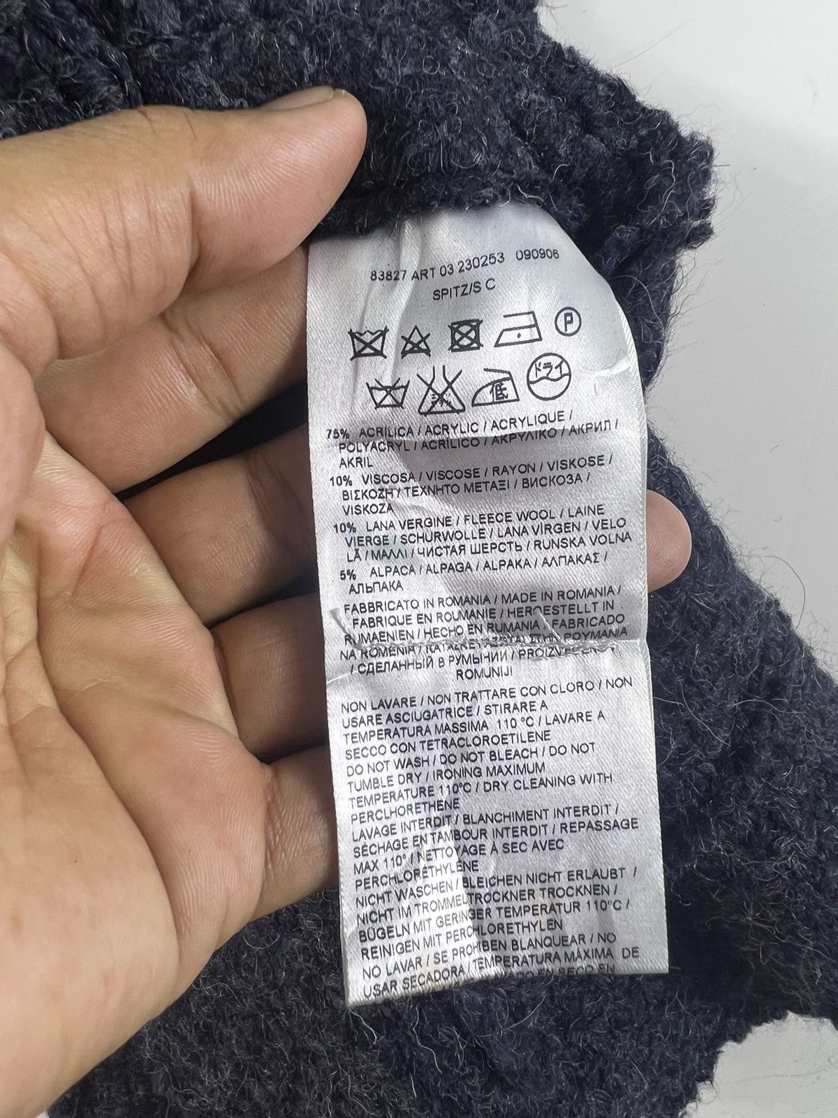 45rpm 🔥 indigo GAS Japan Grotto S.p.a Heavy Knit jacket Size US XS / EU 42 / 0 - 10 Thumbnail