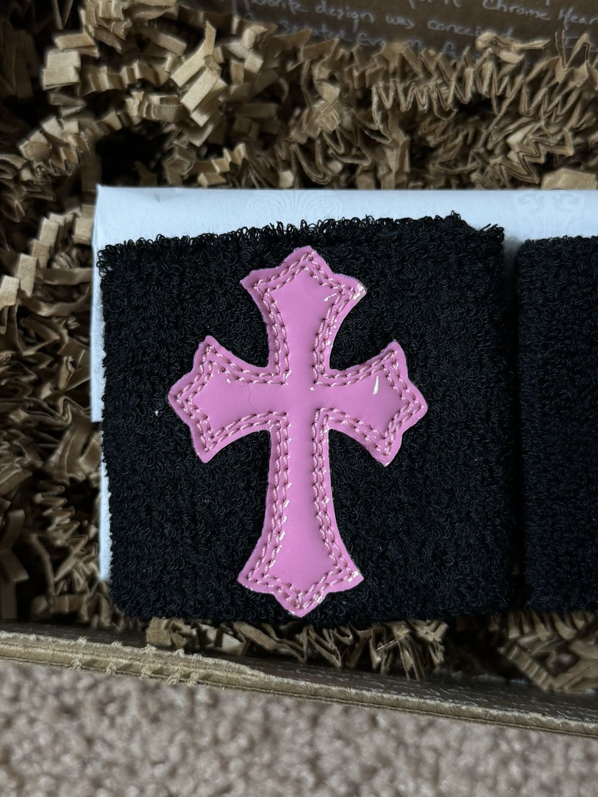 Chrome Hearts Chrome Hearts Sweatbands Wrist Band Pink Cross