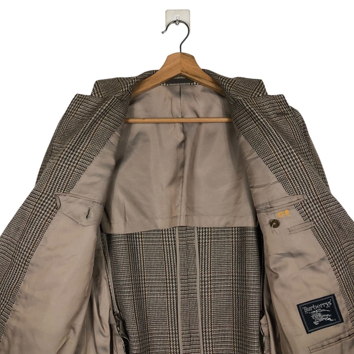 Burberry 🔥VINTAGE BURBERRYS NOVA CHECK WOOL JACKET DOUBLE COLLAR Size US M / EU 48-50 / 2 - 16 Thumbnail