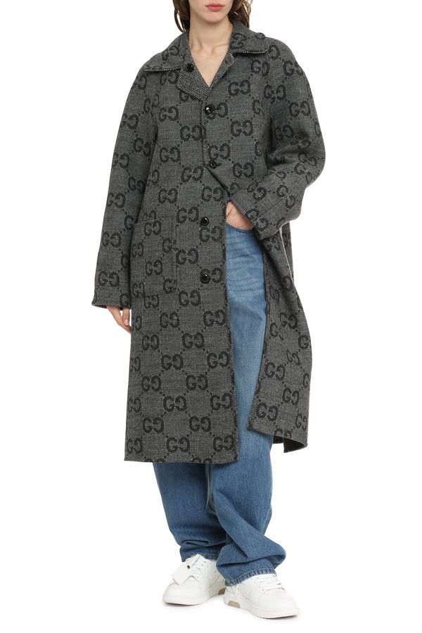 Gucci RRP $5500 NWT Gucci GG Reversible Wool Coat Monogram Size S / US 4 / IT 40 - 1 Thumbnail