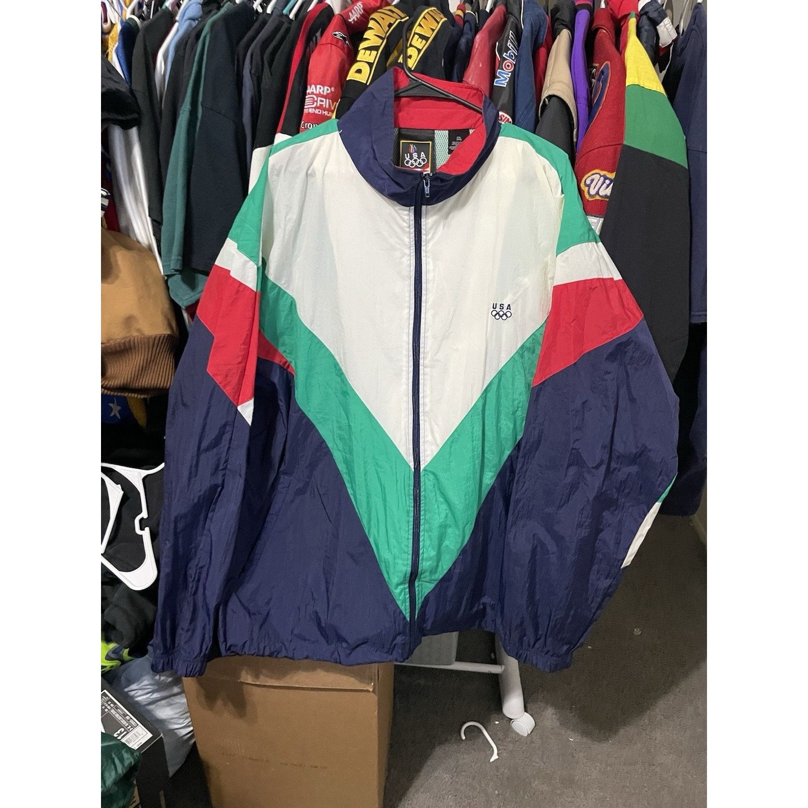 JCPenney Size 2XL- VTG JC Penny Team USA Olympics Nylon Jacket Green Size US XXL / EU 58 / 5 - 1 Thumbnail
