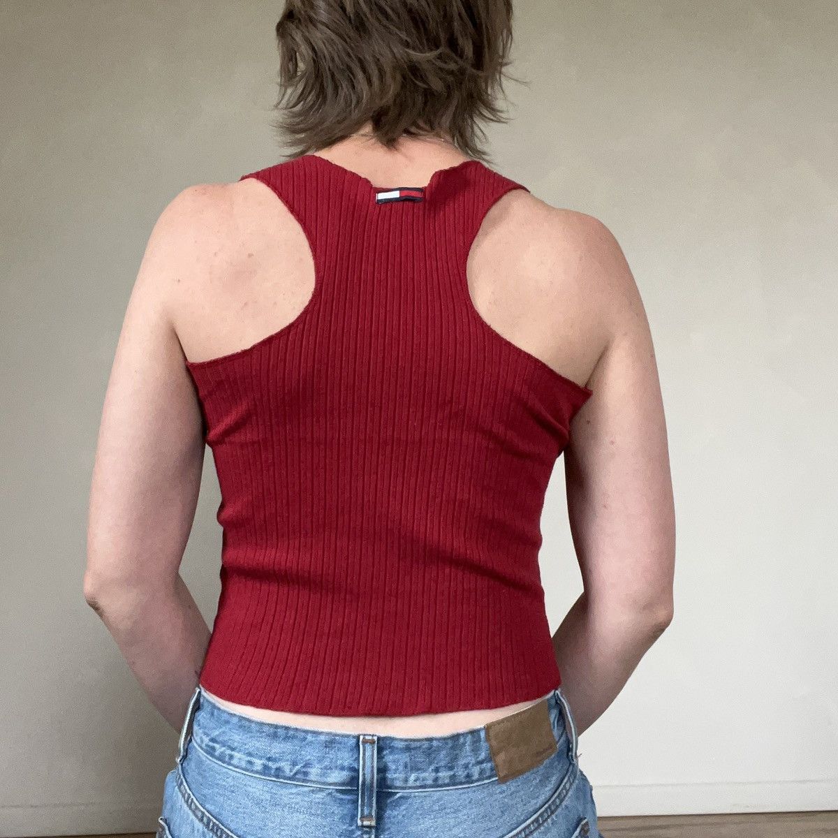 Tommy Hilfiger Vintage Tommy Hilfiger Ribbed Tank Size S / US 4 / IT 40 - 3 Thumbnail