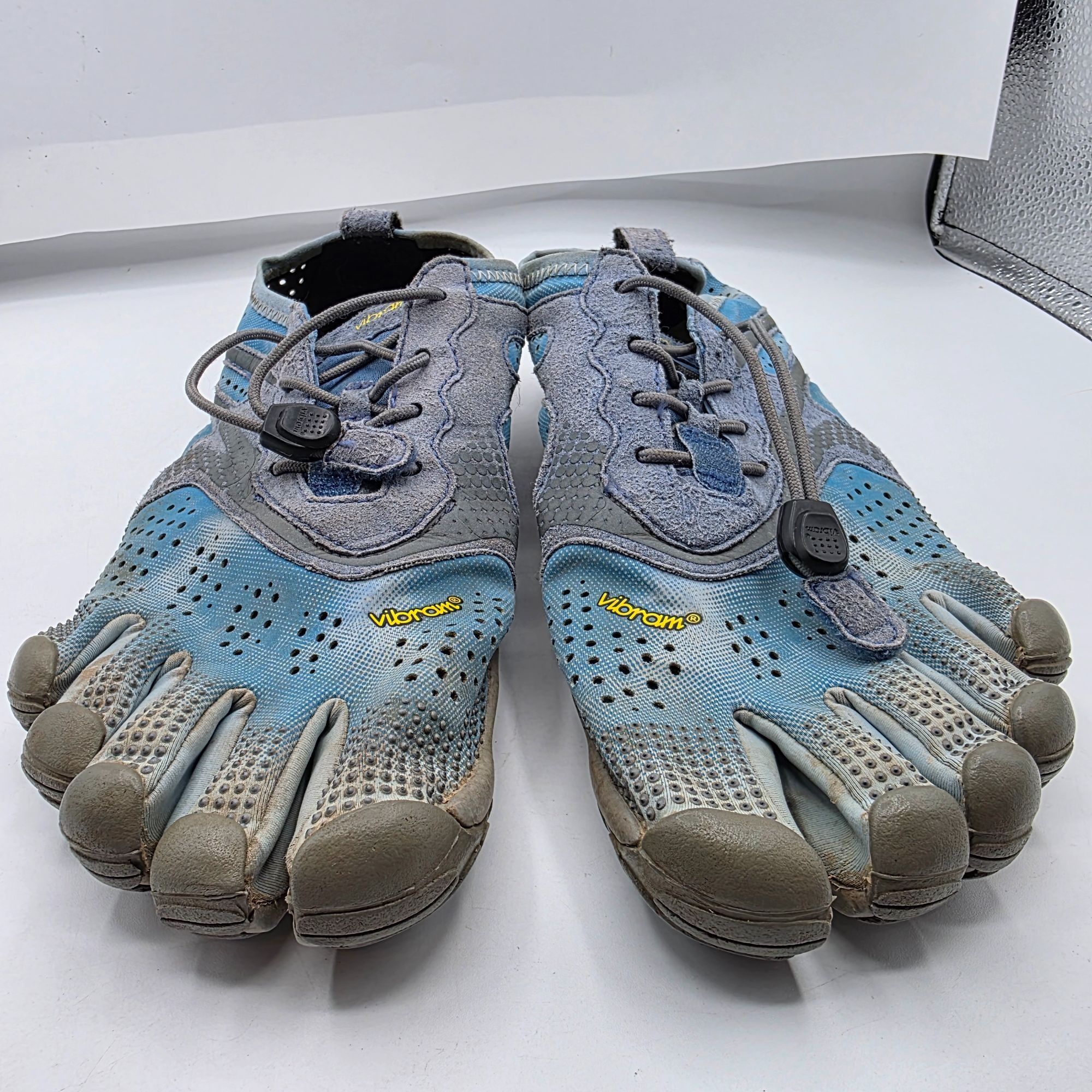 Vibram Vibram FiveFingers V-Run Womens Size 9 Blue Gray Minimalist Size US 9 / IT 39 - 2 Thumbnail