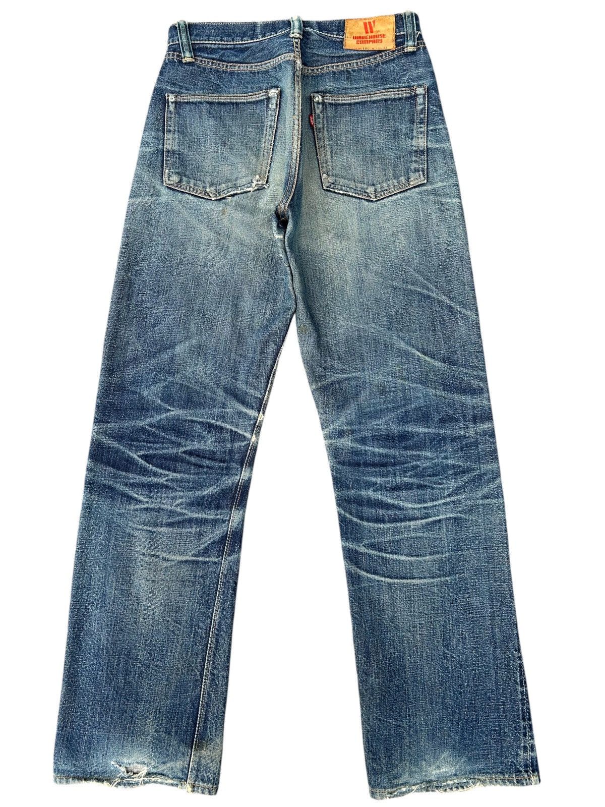 Kapital VINTAGE WAREHOUSE SELVEDGE DISTRESSED DENIM JEANS Size US 28 / EU 44 - 1 Thumbnail