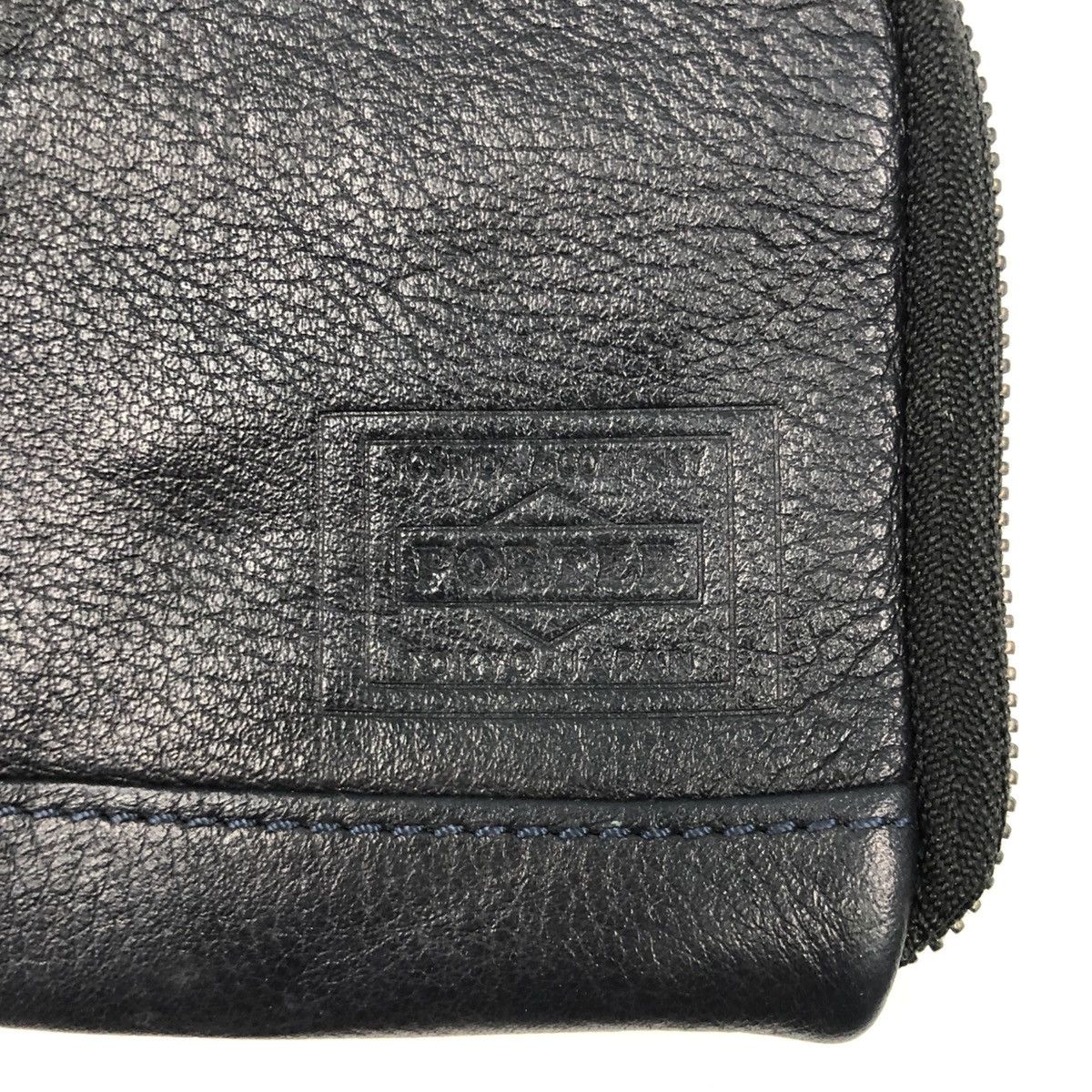 Porter PORTER LEATHER SLOT CARD ZIPPER WALLET Size ONE SIZE - 3 Thumbnail