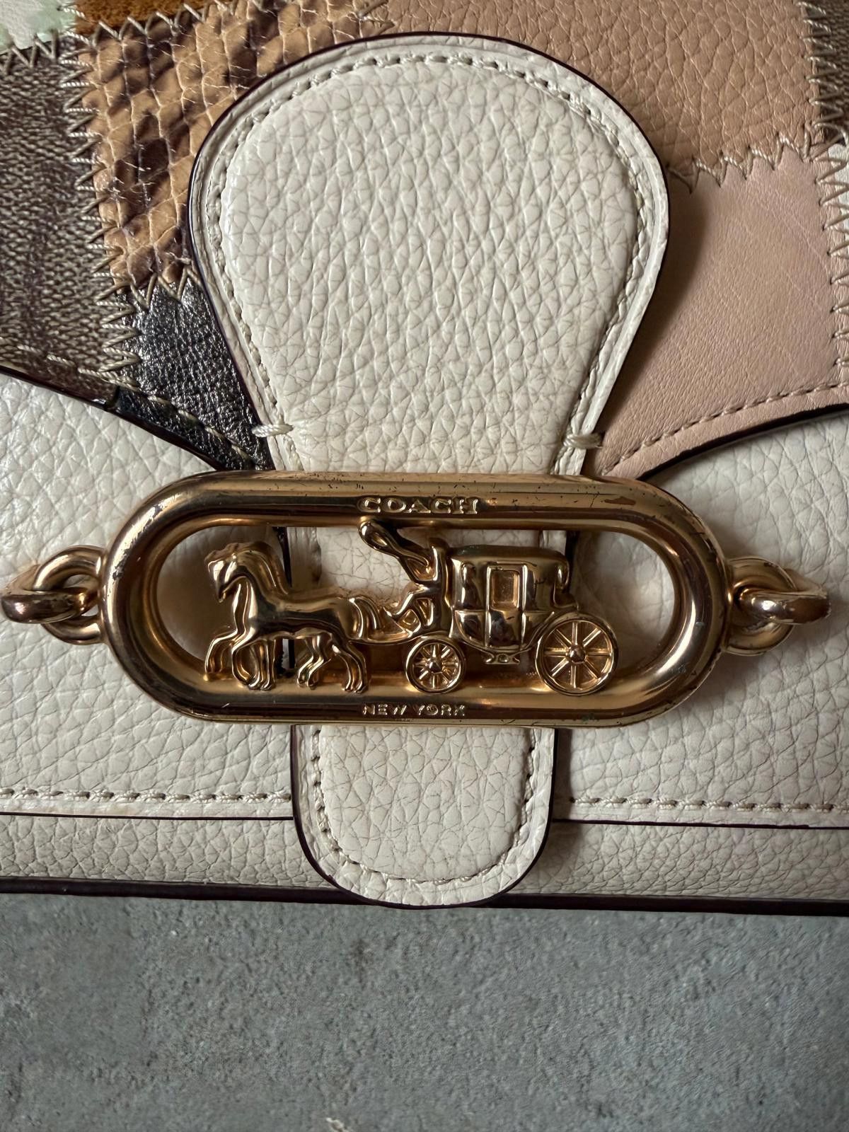 Coach Coach 2Way Jade Patchwork Shoulder Bag Multi Size ONE SIZE - 4 Thumbnail