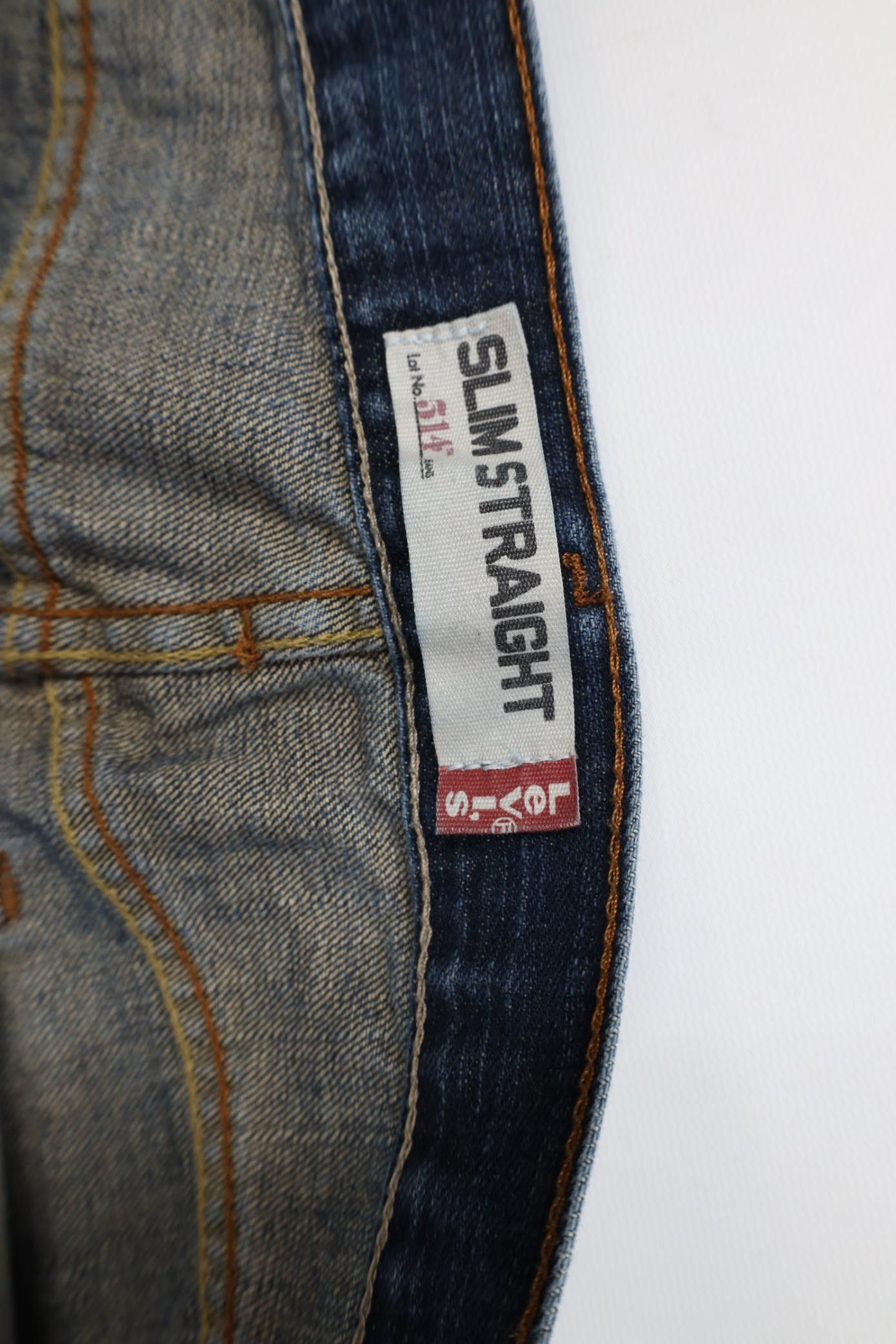 Levi's Vintage Y2K Levis 514 Slim Fit Straight Leg Denim Jeans Blue Size US 34 / EU 50 - 8 Thumbnail