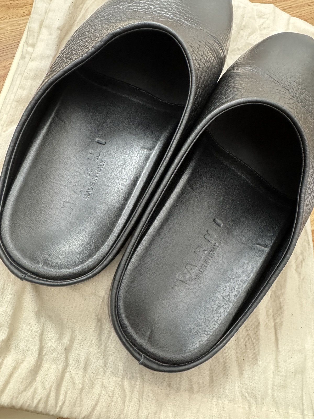 Marni Marni Leather Fussbet Sabot Size US 8 / EU 41 - 3 Thumbnail