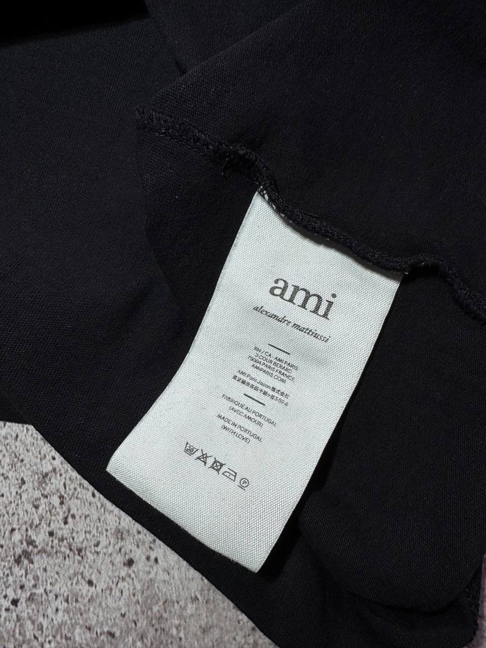 AMI AMI Paris Black Rare T-shirt Embroidered Logo Streetwear Size US S / EU 44-46 / 1 - 15 Thumbnail