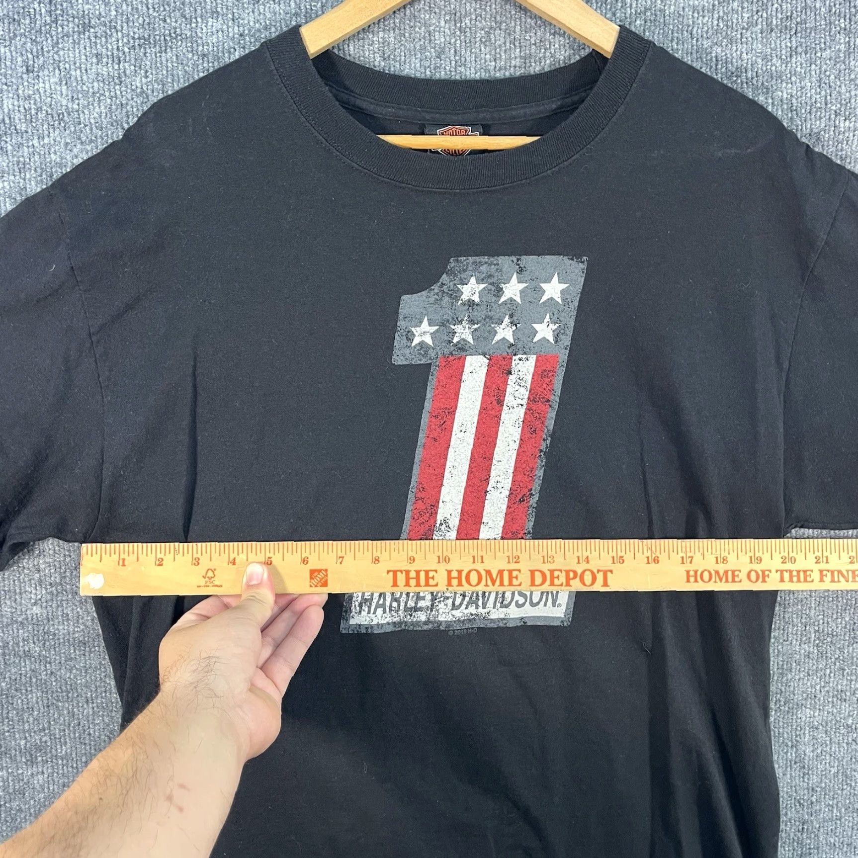 Harley Davidson Harley-Davidson T-Shirt Adult Large Black Graphic Print Cotton Blend California Southern California 60th Anniversary Mens Size US L / EU 52-54 / 3 - 6 Thumbnail