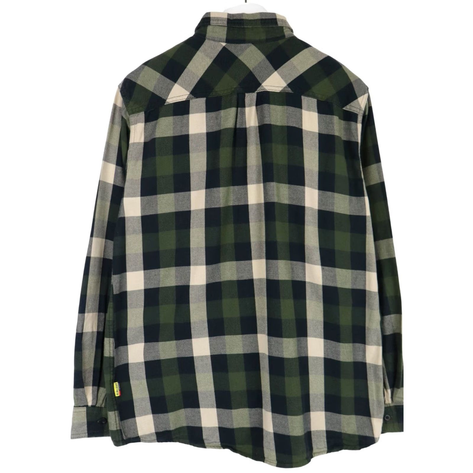 Vintage BLAKLADER Workwear Shirt Men's LARGE Collared Checked Patched Pockets Size US L / EU 52-54 / 3 - 2 Thumbnail