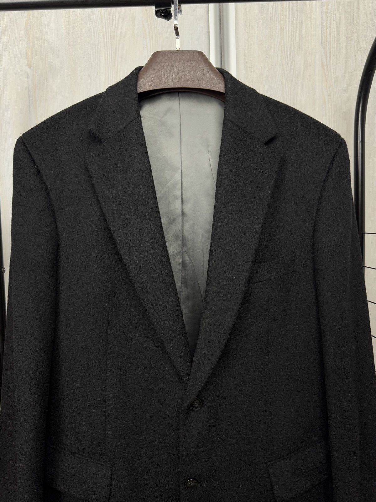 Other Barutti Mario Barutti black pure cashmere 2 button blazer Size 44R - 4 Thumbnail