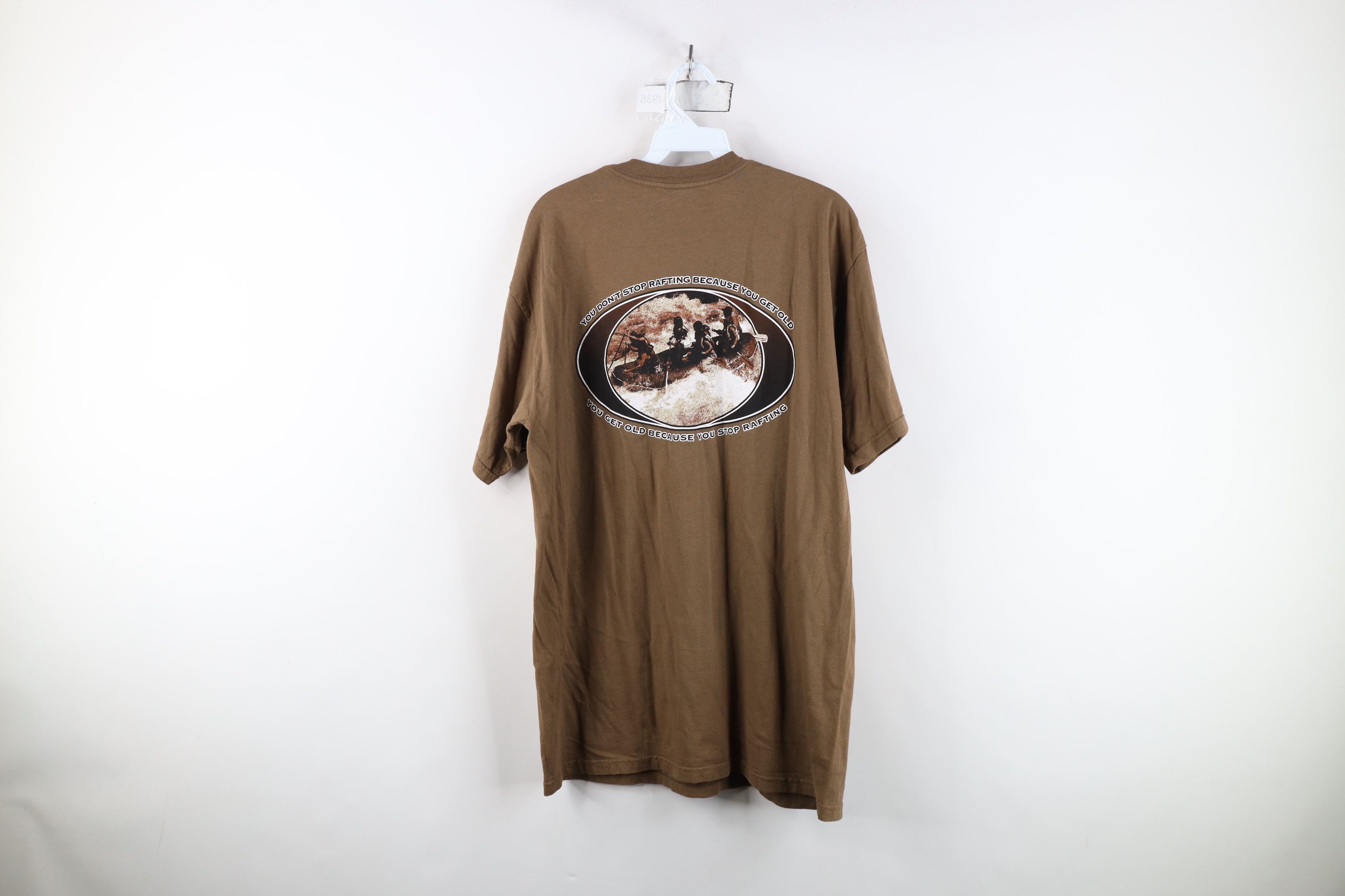 Vintage Deadstock Vintage Y2K Streetwear Gauley Rivers T-Shirt Brown Size US M / EU 48-50 / 2 - 11 Thumbnail