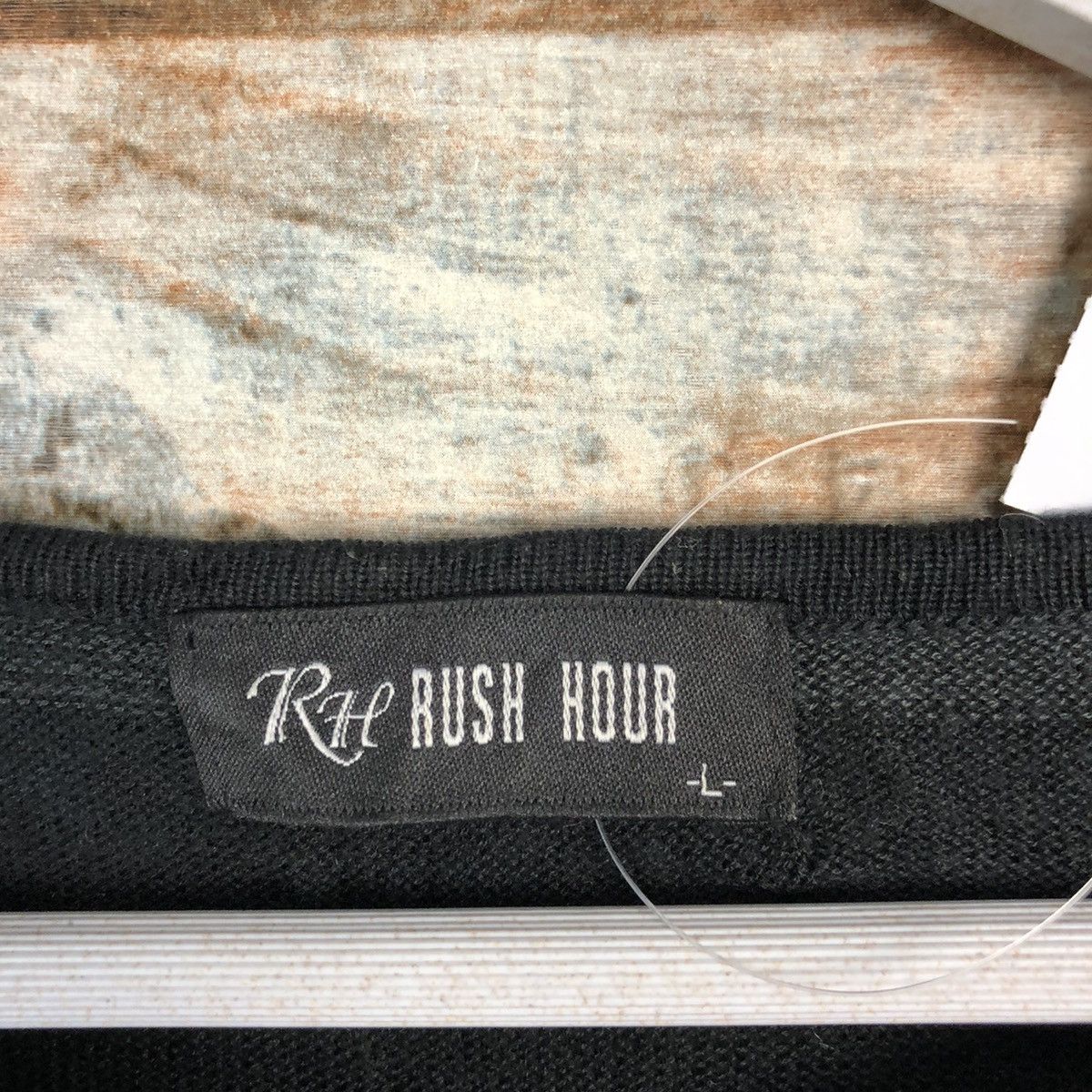 Japanese Brand Rush Hour Stripe Black knitwear long sleeve #A1595 Size US L / EU 52-54 / 3 - 9 Thumbnail