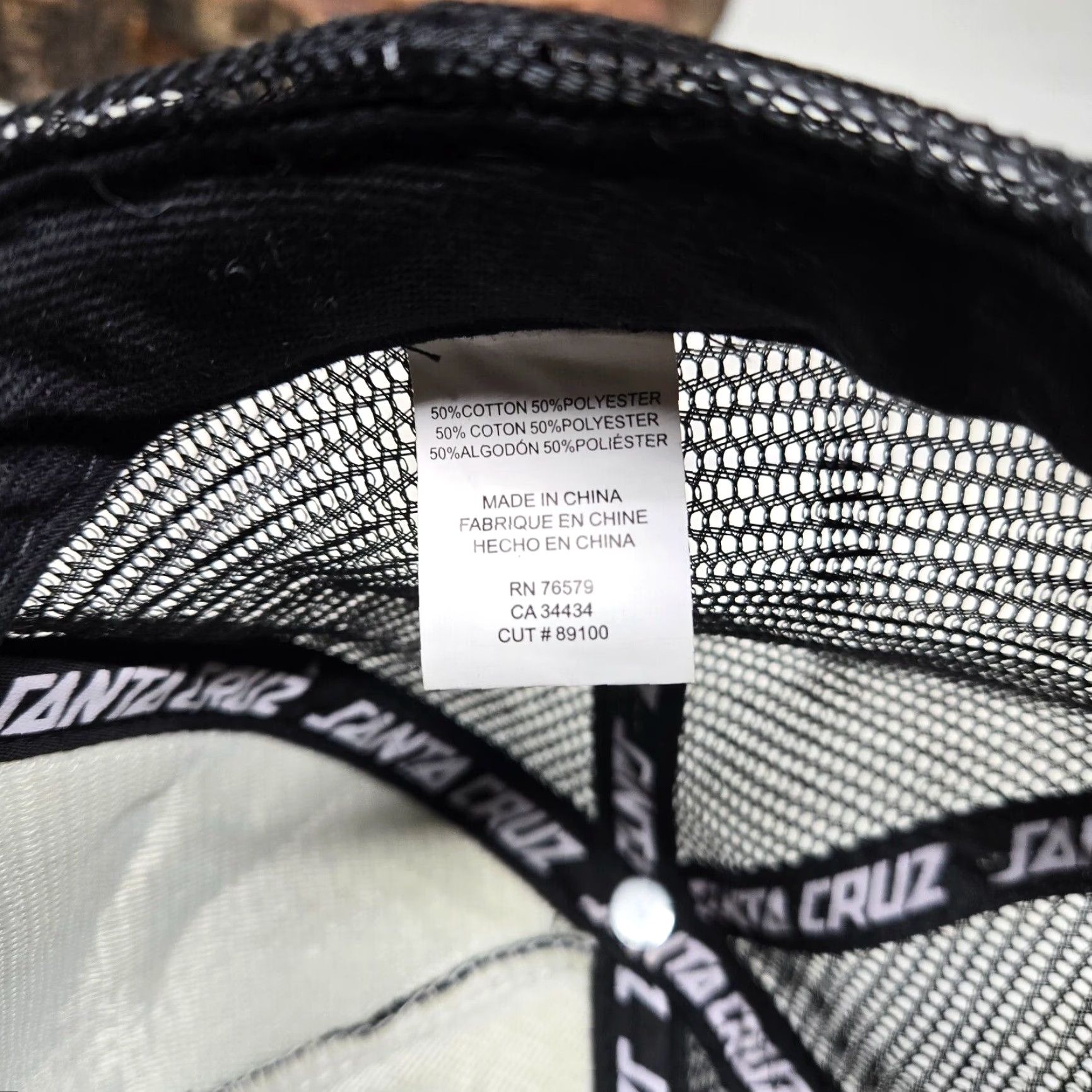 Vintage Santa Cruz Black Baseball Cap Hat One Size Men Size ONE SIZE - 7 Thumbnail