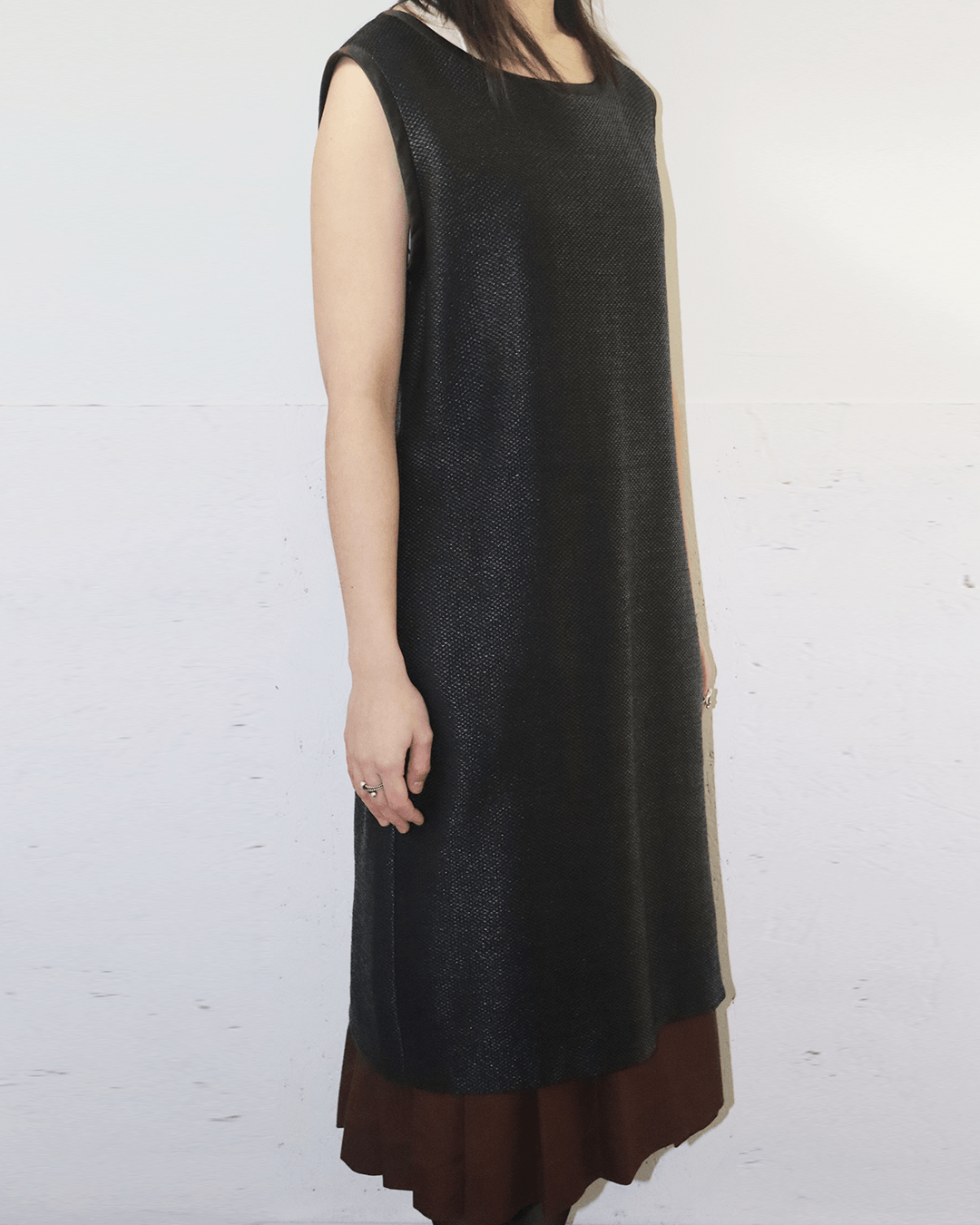 Yves Saint Laurent YSL Rive Gauche 80s Viscose Sleeveless One Piece Size L / US 10 / IT 46 - 4 Thumbnail