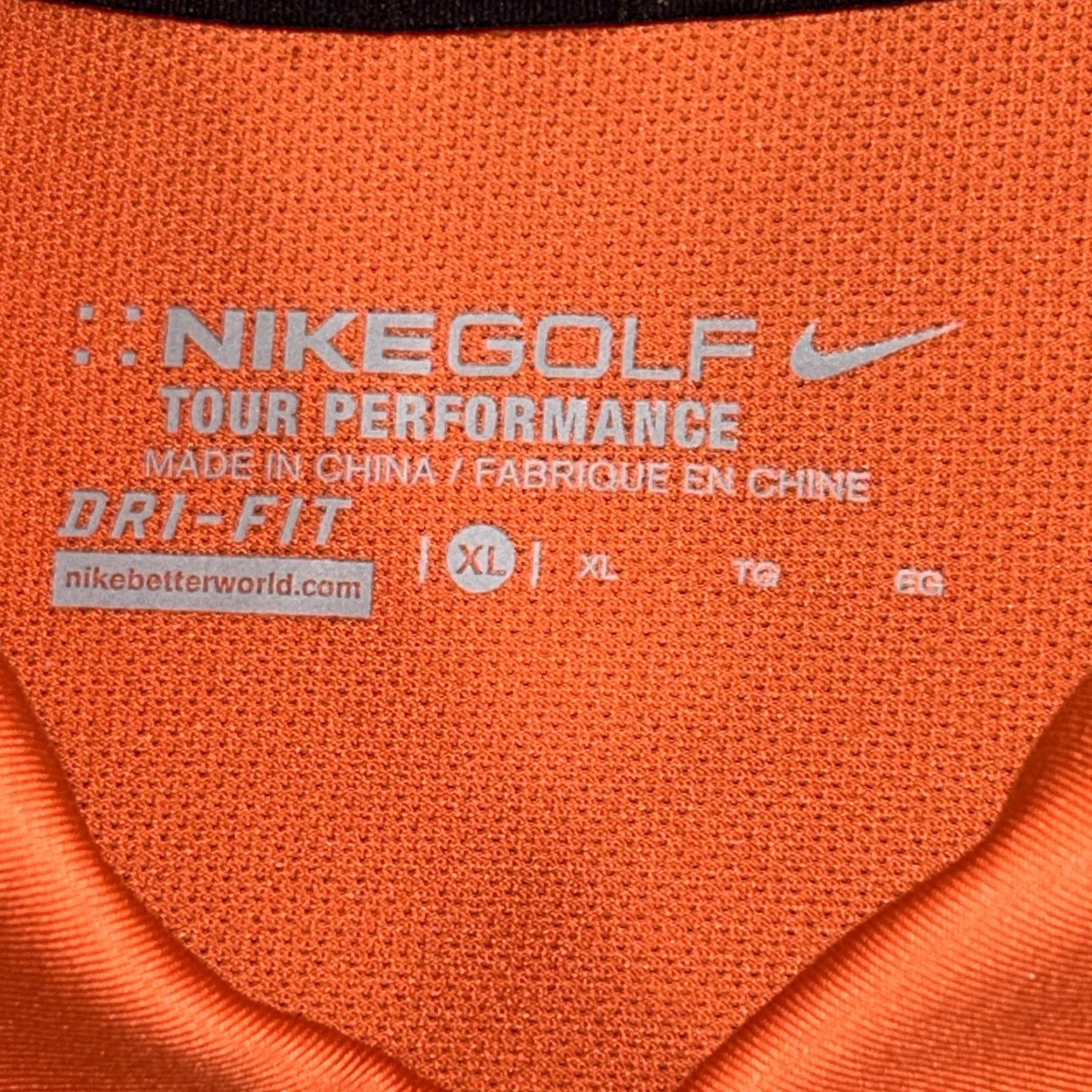 Nike Nike Golf Polo Shirt Mens XL Tour Performance Orange Black Short Sleeve Dri Fit Size US XL / EU 56 / 4 - 4 Thumbnail