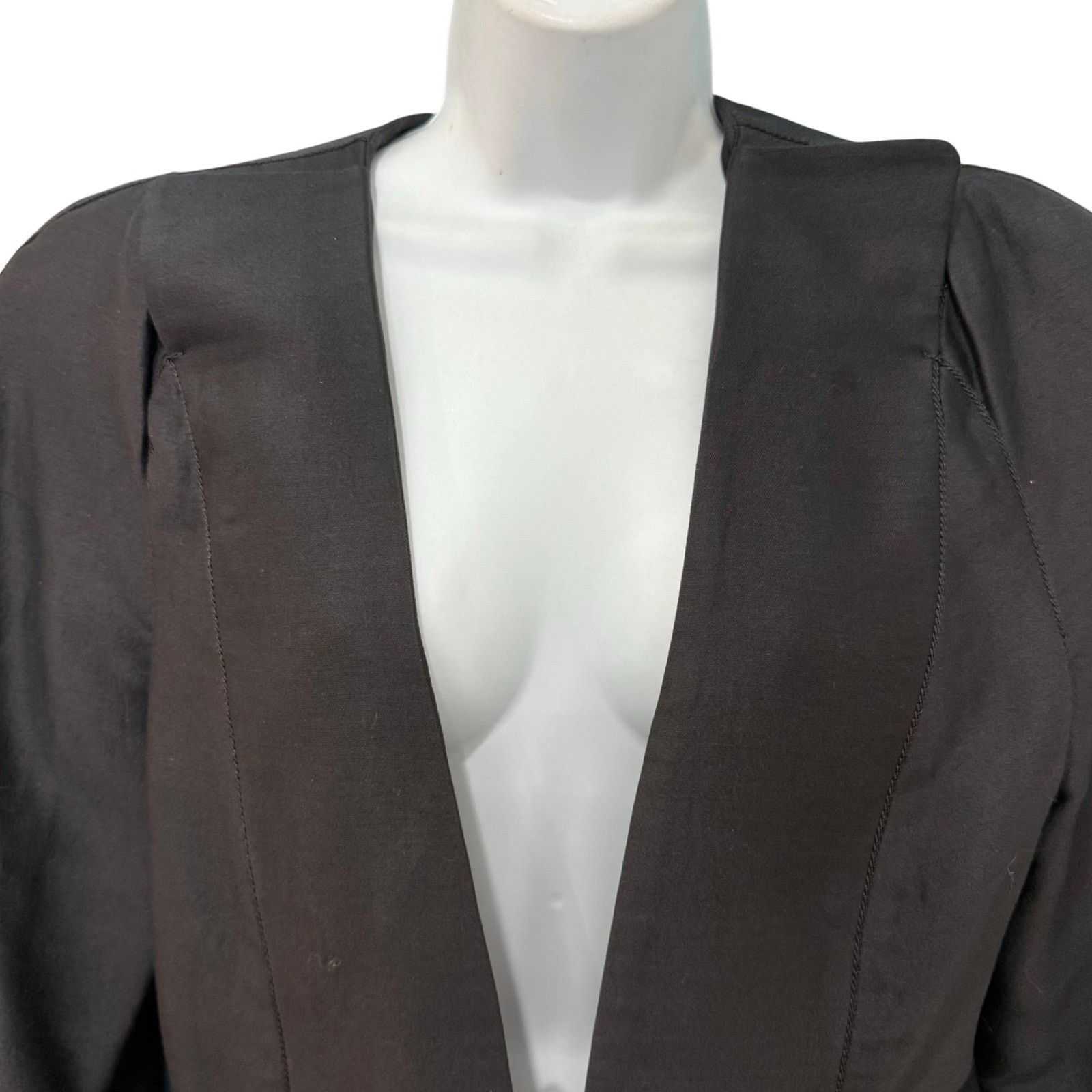 Other Leon Max Limited Edition Black Hook Eye Blazer Size M Lined Size M / US 6-8 / IT 42-44 - 12 Thumbnail