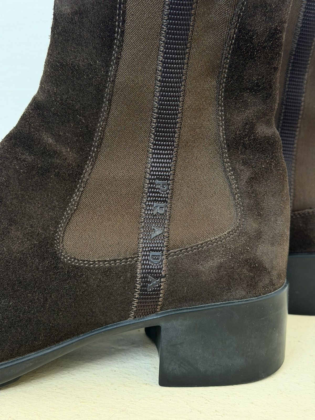 Prada Vintage Prada Suede/Leather Chelsea Boots Woman‘s Size 38 Size US 8 / IT 38 - 2 Thumbnail