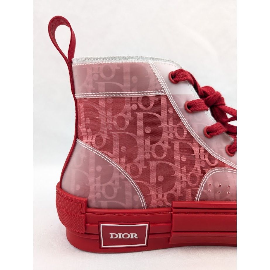 Dior o1rshd1 B23 High-Top Oblique Sneakers in Bordeaux/Ro Size US 8 / EU 41 - 4 Thumbnail