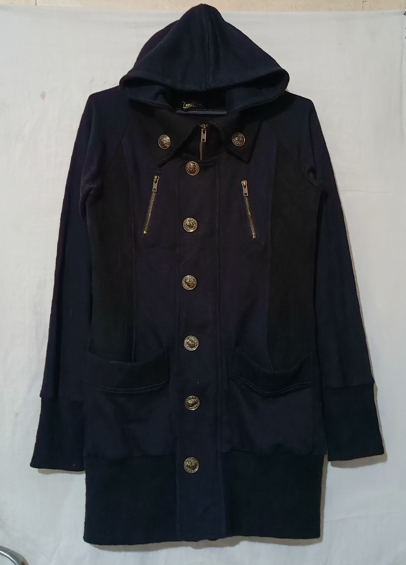 14th Addiction × Japanese Brand × Le Grande Bleu (L.G.B.) BONO TRIBAL D STUDDED FULL ZIPPER HOODIE GOA STYLE Size M / US 6-8 / IT 42-44 - 4 Thumbnail