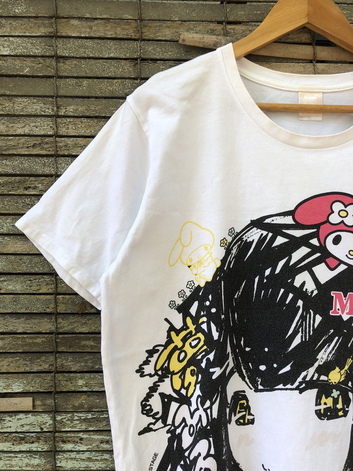 Anime × Japanese Brand × Vintage Vintage My Melody Sanrio Character X Dear Stage Anime Tee Size US L / EU 52-54 / 3 - 4 Thumbnail