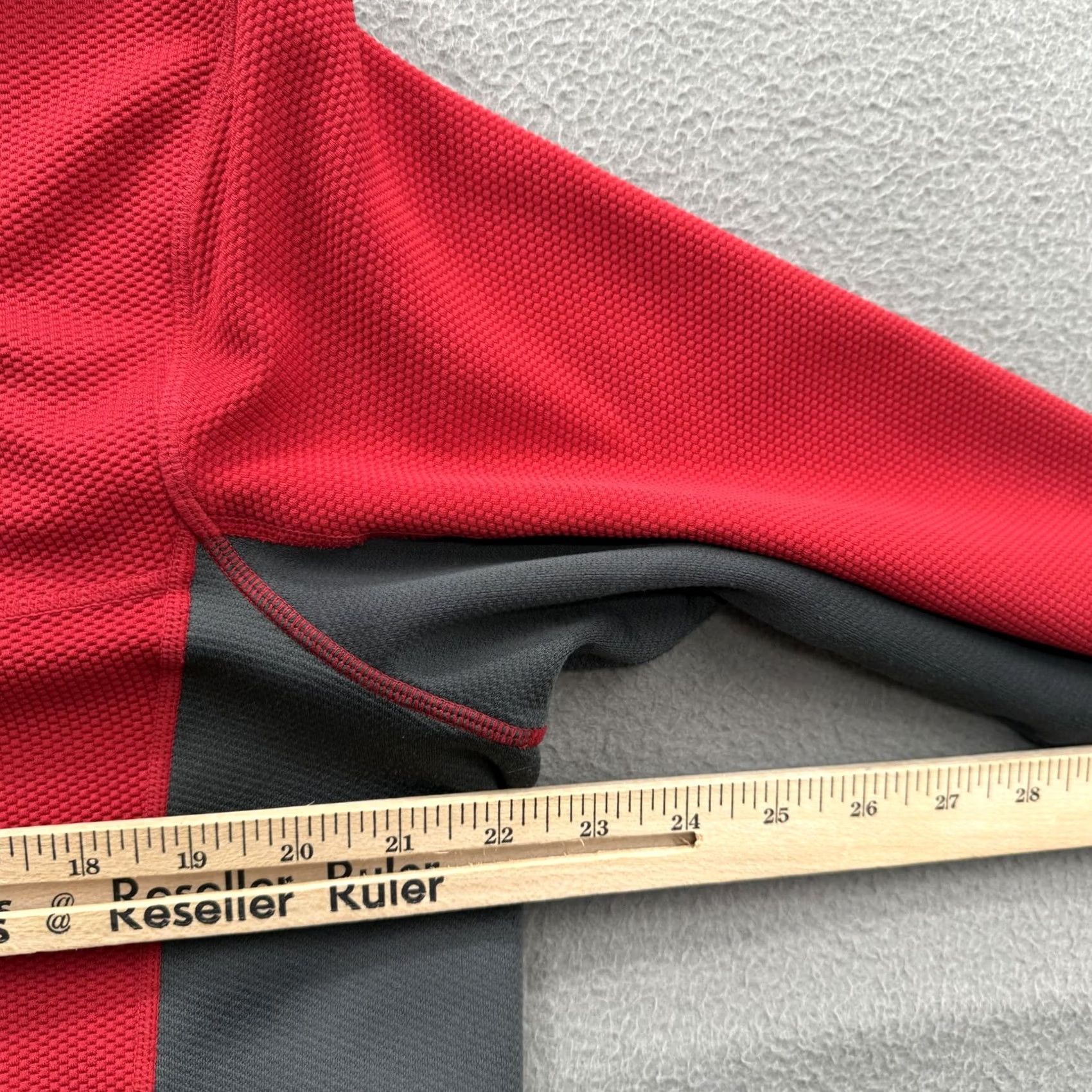 Nike Nike Dri-FIT Pullover Mens XL Red Gray Colorblock 1/4 Zip Long Sleeve Hiking Activewear Shirt Size US XL / EU 56 / 4 - 4 Thumbnail