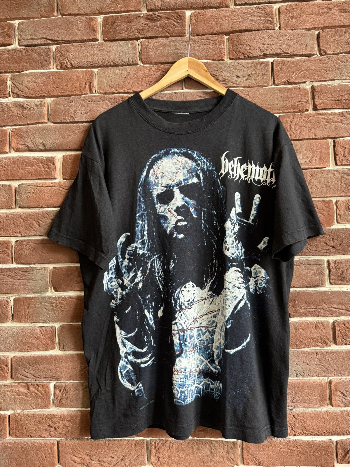 Band Tees Rare Vintage 00s Behemoth Thelema.6 Black Metal Band Tshirt Size US XL / EU 56 / 4 - 1 Thumbnail