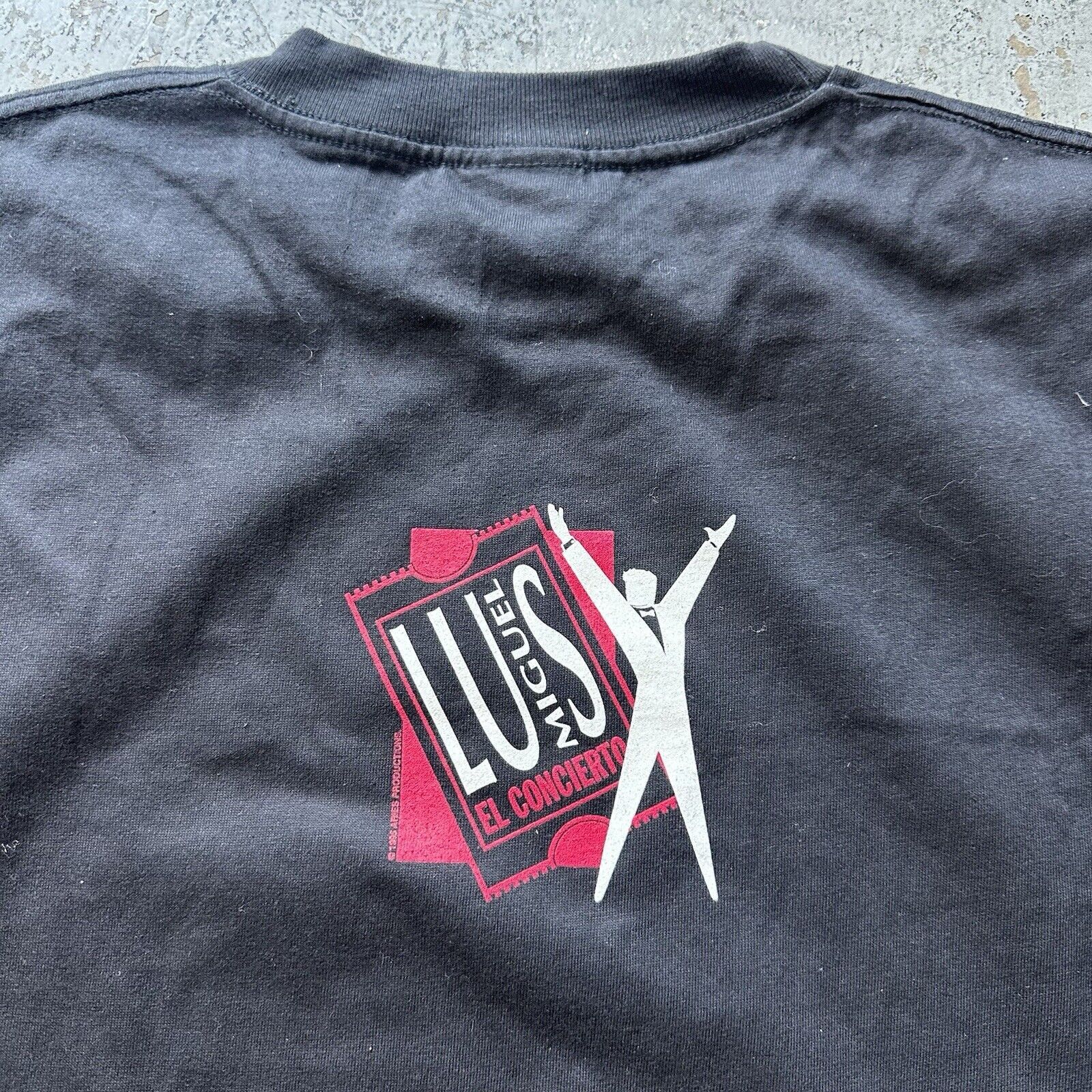 Band Tees × Vintage Vintage 1995 Luis Miguel Big Face El Concierto T-Shirt Large Size US L / EU 52-54 / 3 - 4 Thumbnail