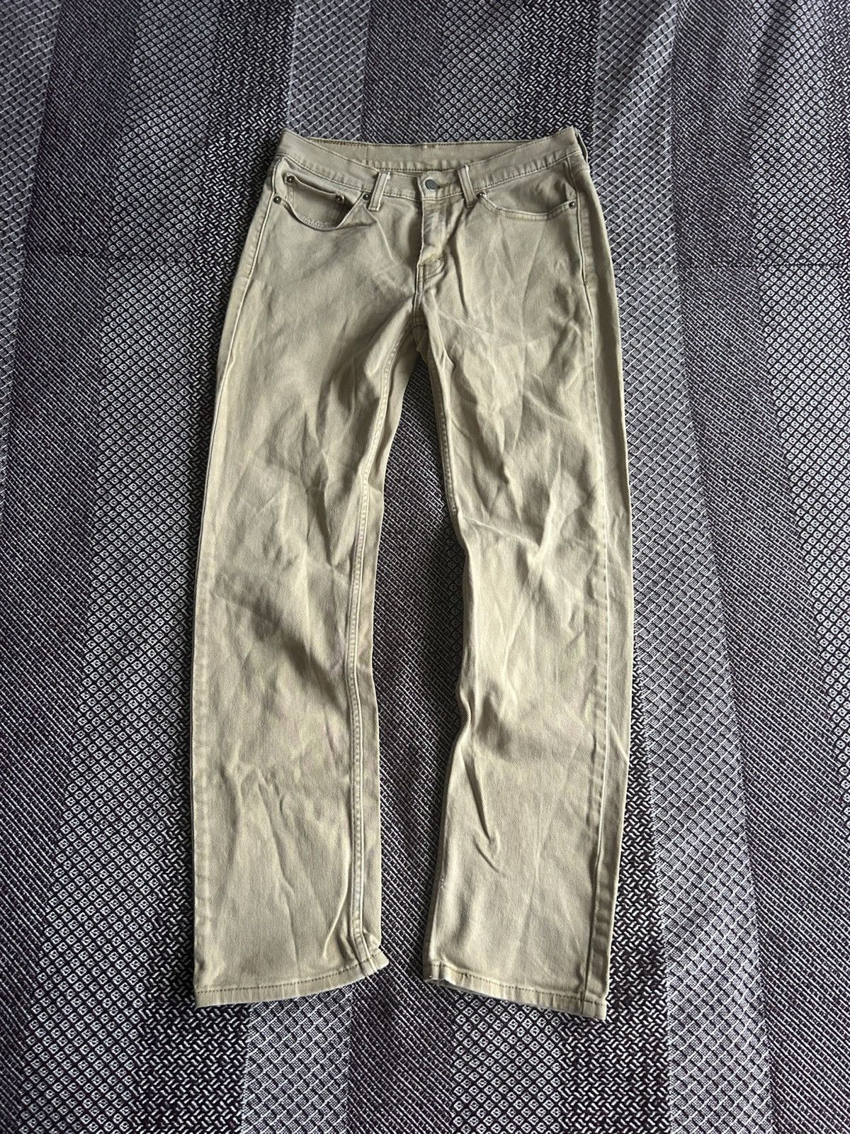 Levi's Vintage Levis 514 Denim Jeans Beige Solid Style Unisex Sz 30 Size US 30 / EU 46 - 5 Thumbnail
