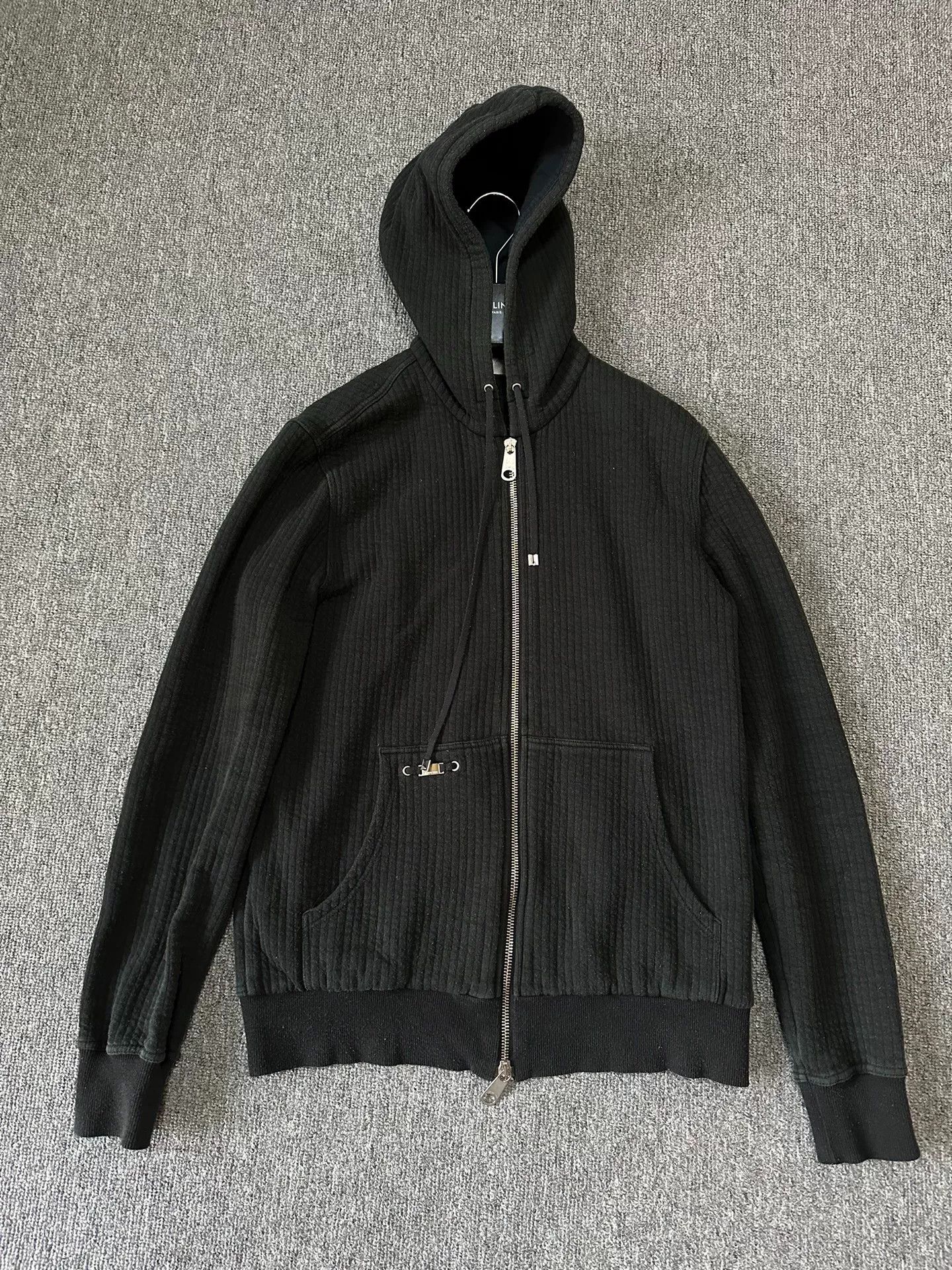 Dior Dior Black Wool Zip Hooded Jacket Size US M / EU 48-50 / 2 - 1 Thumbnail
