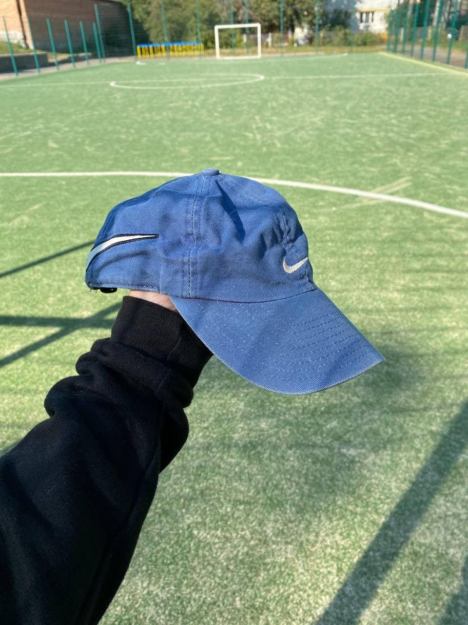 Nike × Vintage Vintage Y2K Mans Nike Cap Double Swoosh Made in Taiwan Size ONE SIZE - 2 Thumbnail