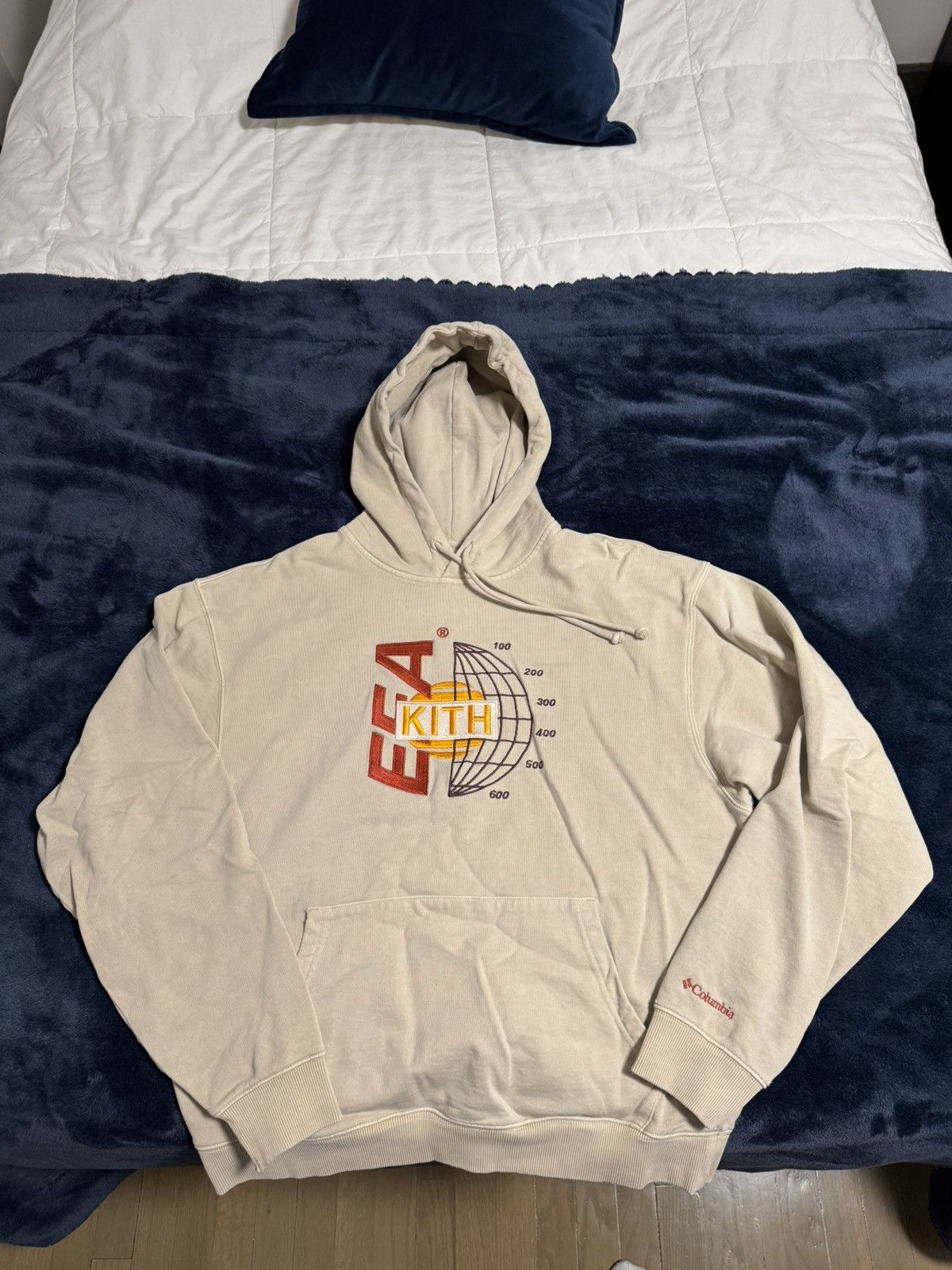Kith for Columbia box logo hoodie