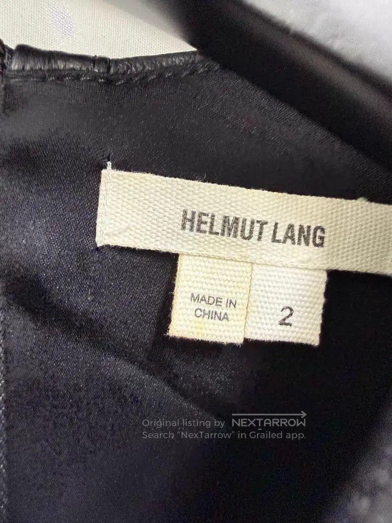 Helmut Lang Helmut Lang Size 2 shiny patchwork dress with leather accen Size M / US 6-8 / IT 42-44 - 5 Thumbnail