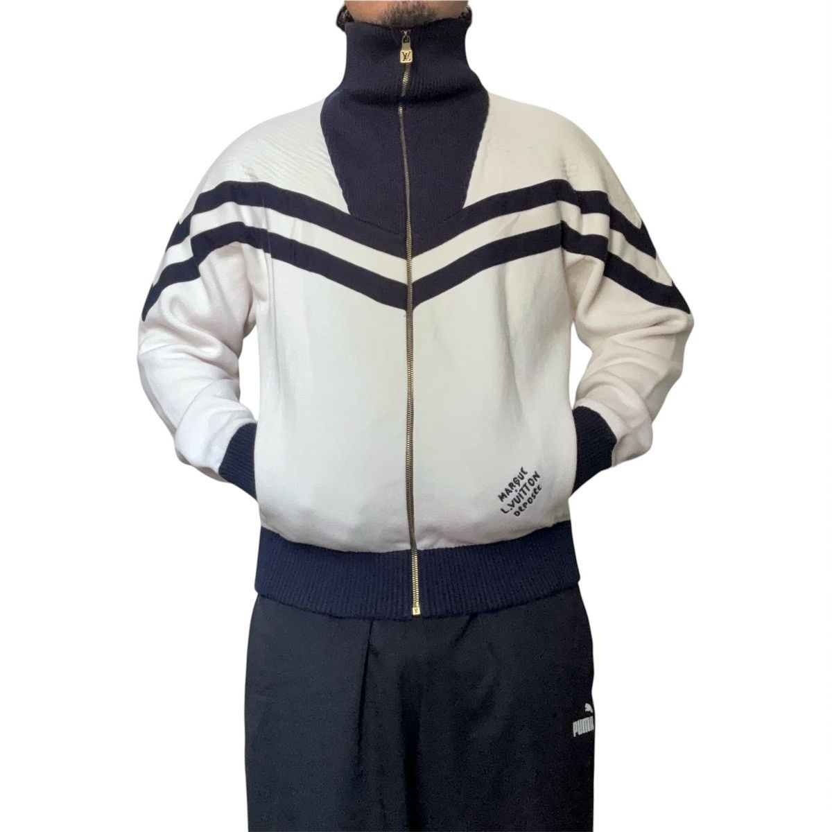 Louis Vuitton RARE LV LOUIS VUITTON SS24 High Neck Zip Up Jacket HRN12WZ34 Size US S / EU 44-46 / 1 - 3 Thumbnail