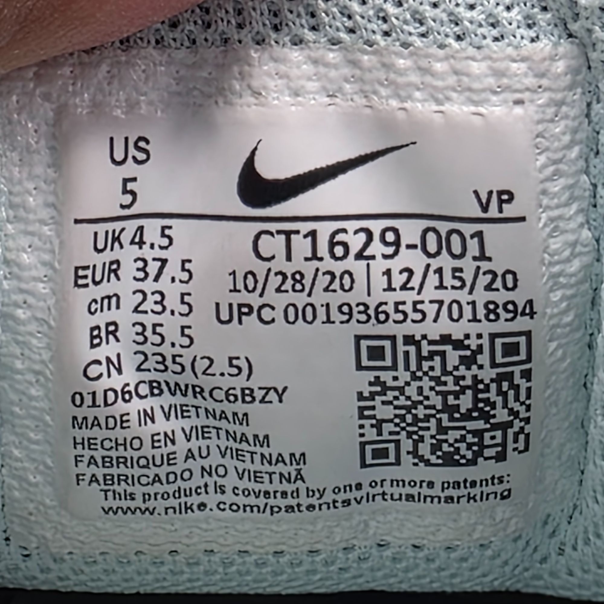 Nike Nike Zoom Pulse Black Blue Hero Teal Tint Mens Size 5 Nurse Size US 5 / EU 37 - 7 Thumbnail