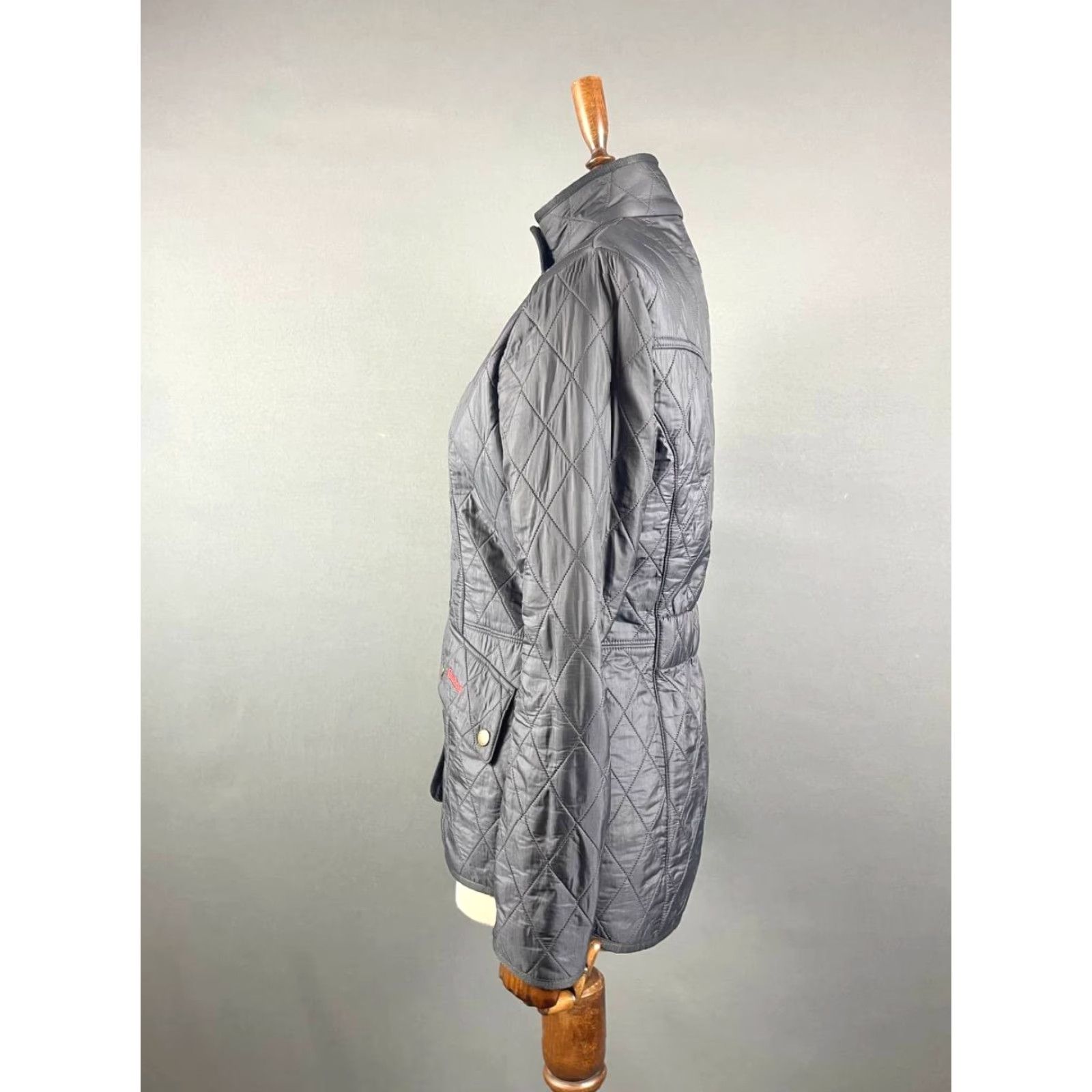 Barbour Barbour Jacket Women 36 Polarquilt Navy Long Sleeve Button Windbreaker Shirt? Size XS / US 0-2 / IT 36-38 - 7 Thumbnail
