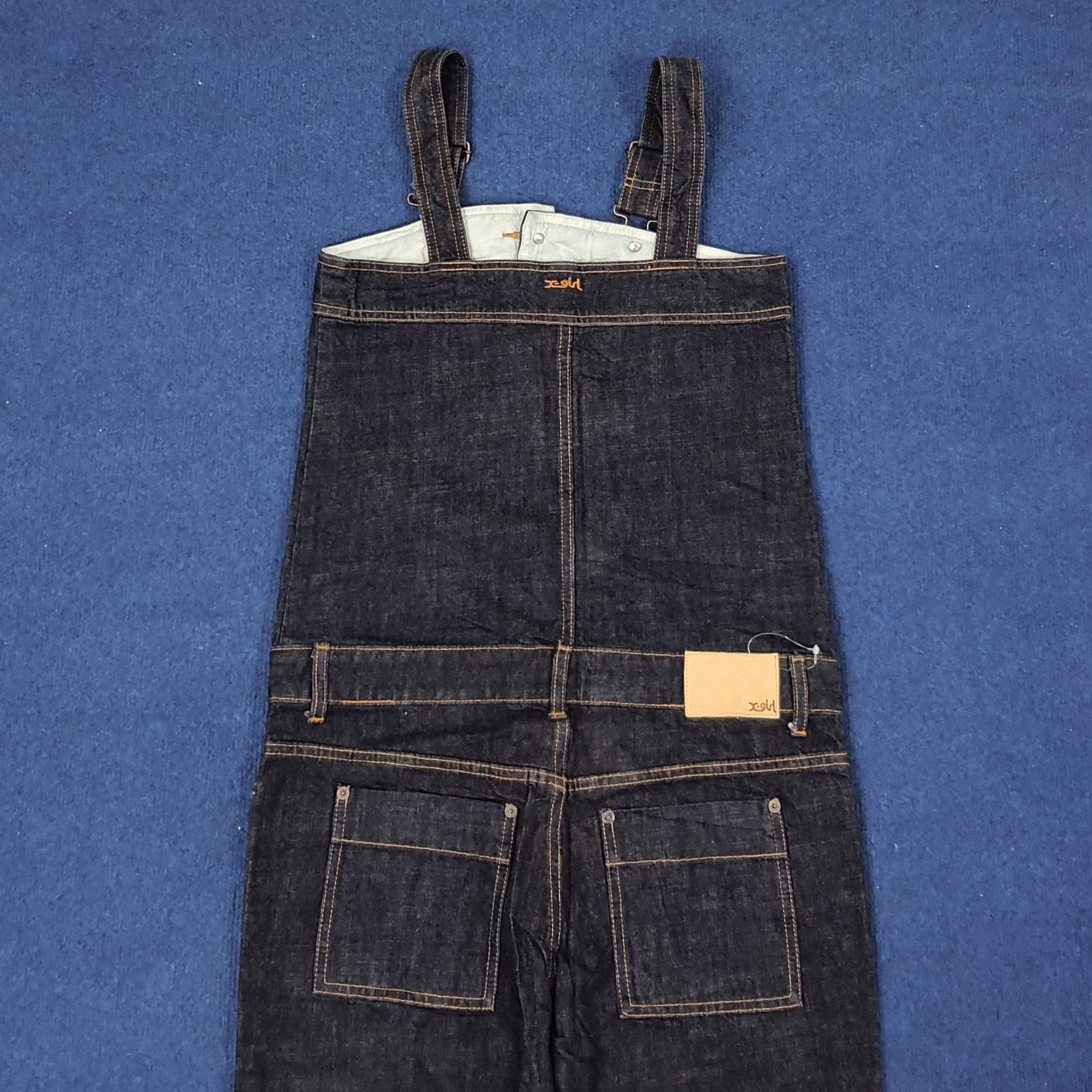 Japanese Brand Vintage X-Girl Streetwear Japan Brand Jumpsuit C235N13 Size 35" - 4 Thumbnail