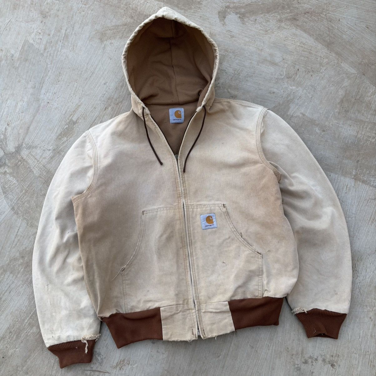 Carhartt Vintage 90s Sunfaded Carhartt Active Jacket Size US S / EU 44-46 / 1 - 1 Thumbnail