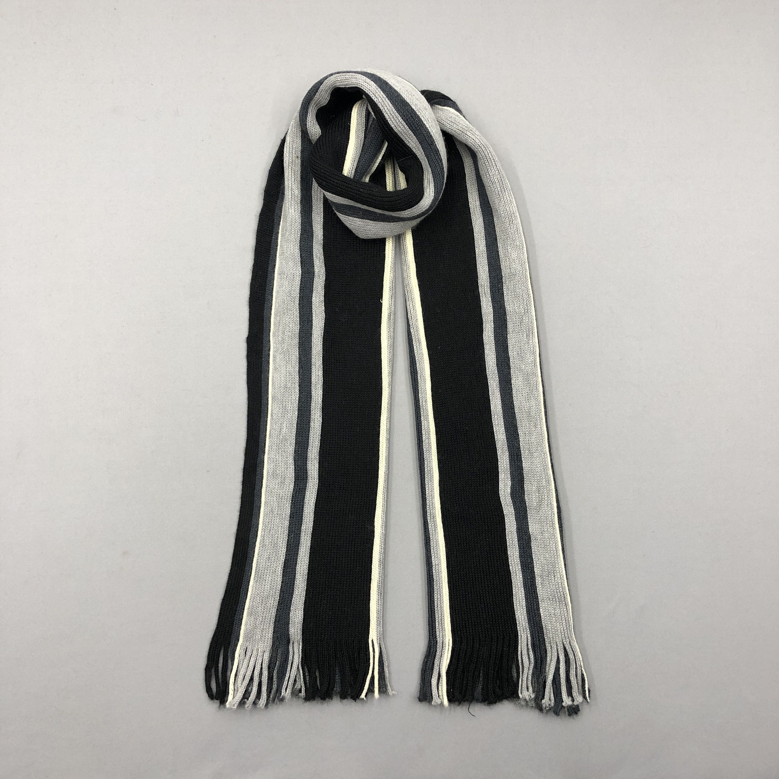 Japanese Brand Vintage Takeo Kikuchi Scarf Muffler Wool Cashmere Scarves Size ONE SIZE - 5 Thumbnail
