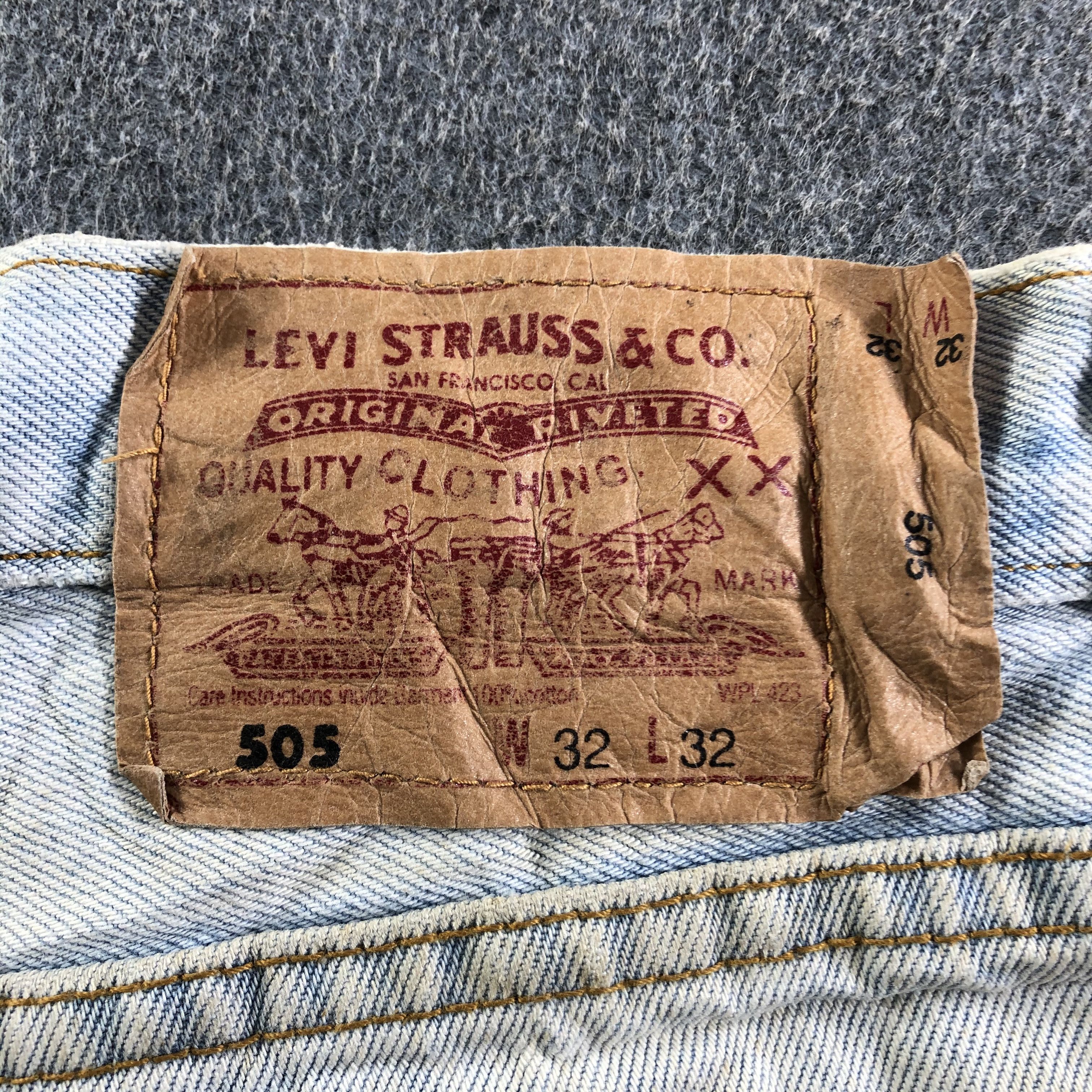Levi's Vintage Light Wash Levis 505 Jeans-J3576 Size US 32 / EU 48 - 5 Thumbnail