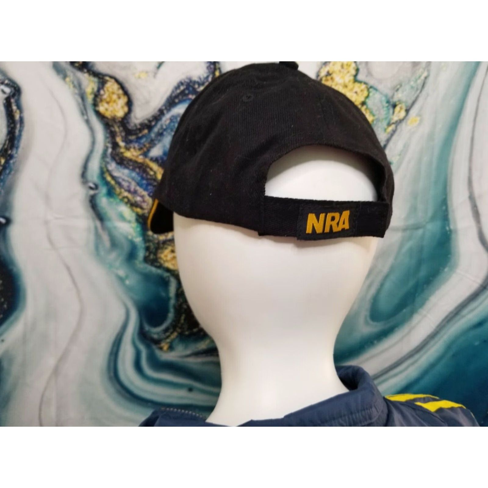 Vintage NRA Hat Cap National Rifle Association Strapback USA Flag Size ONE SIZE - 4 Thumbnail