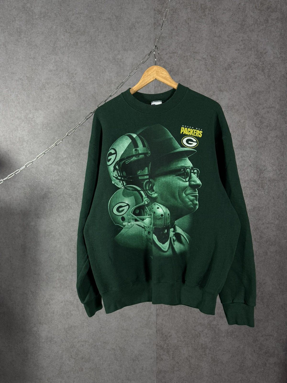 NFL Green Bay Packers 1997 NFL vintage made in USA sweatshirt Size US XL / EU 56 / 4 - 1 Thumbnail